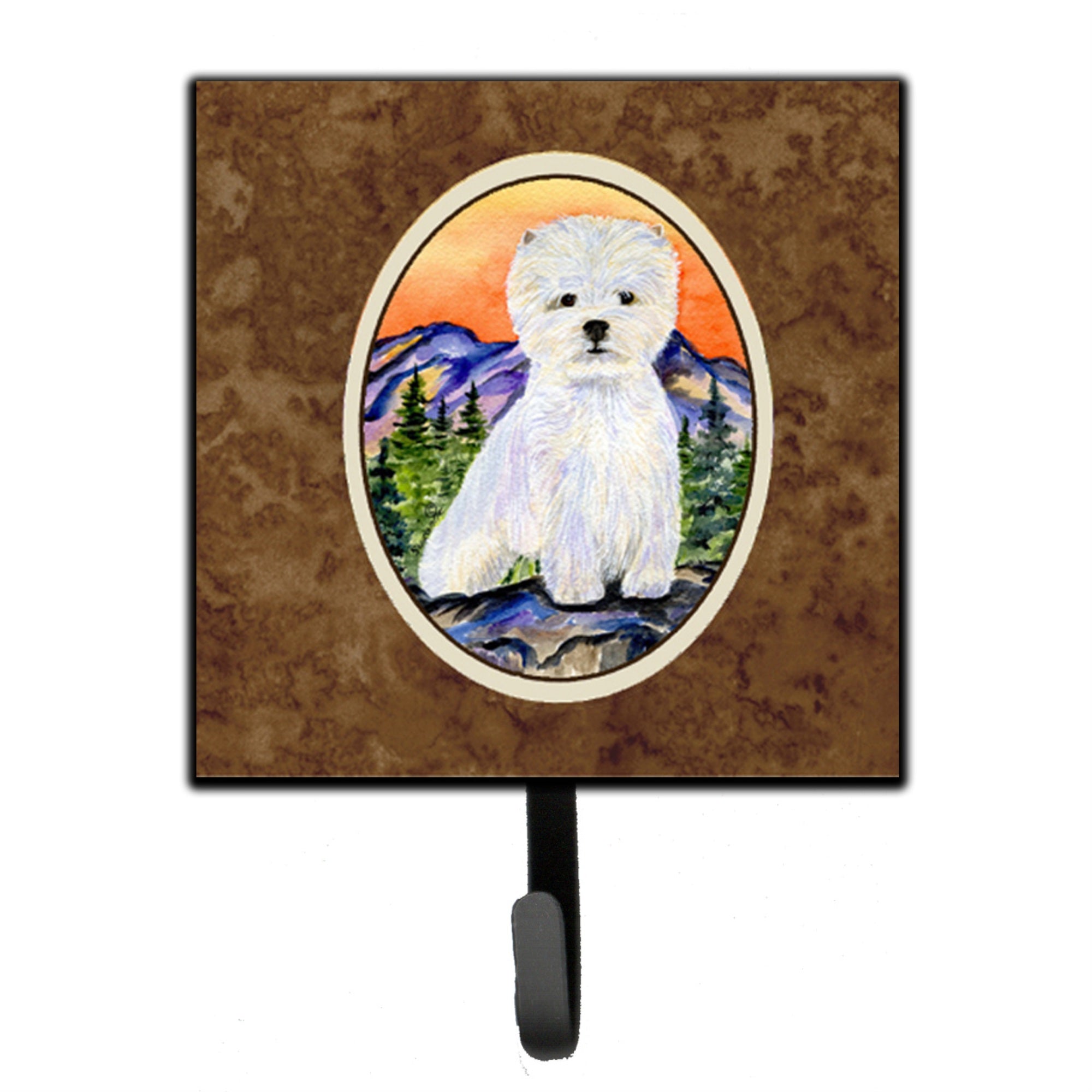 Caroline'S Treasures Ss8159Sh4 Westie Leash Holder Or Key Hook, Small, Multicolor