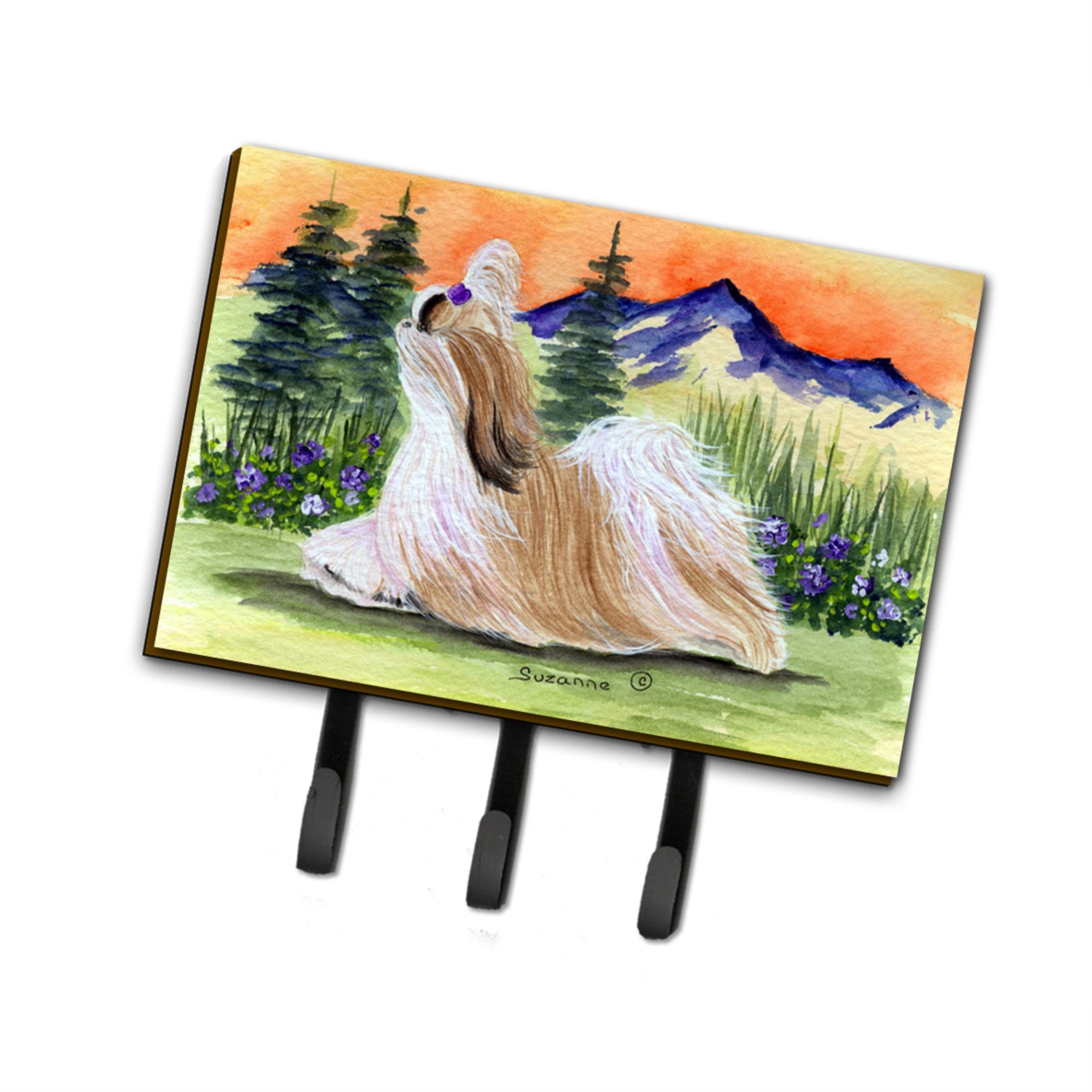 Caroline'S Treasures Ss8179Th68 Shih Tzu Leash Holder Or Key Hook, Large, Multicolor