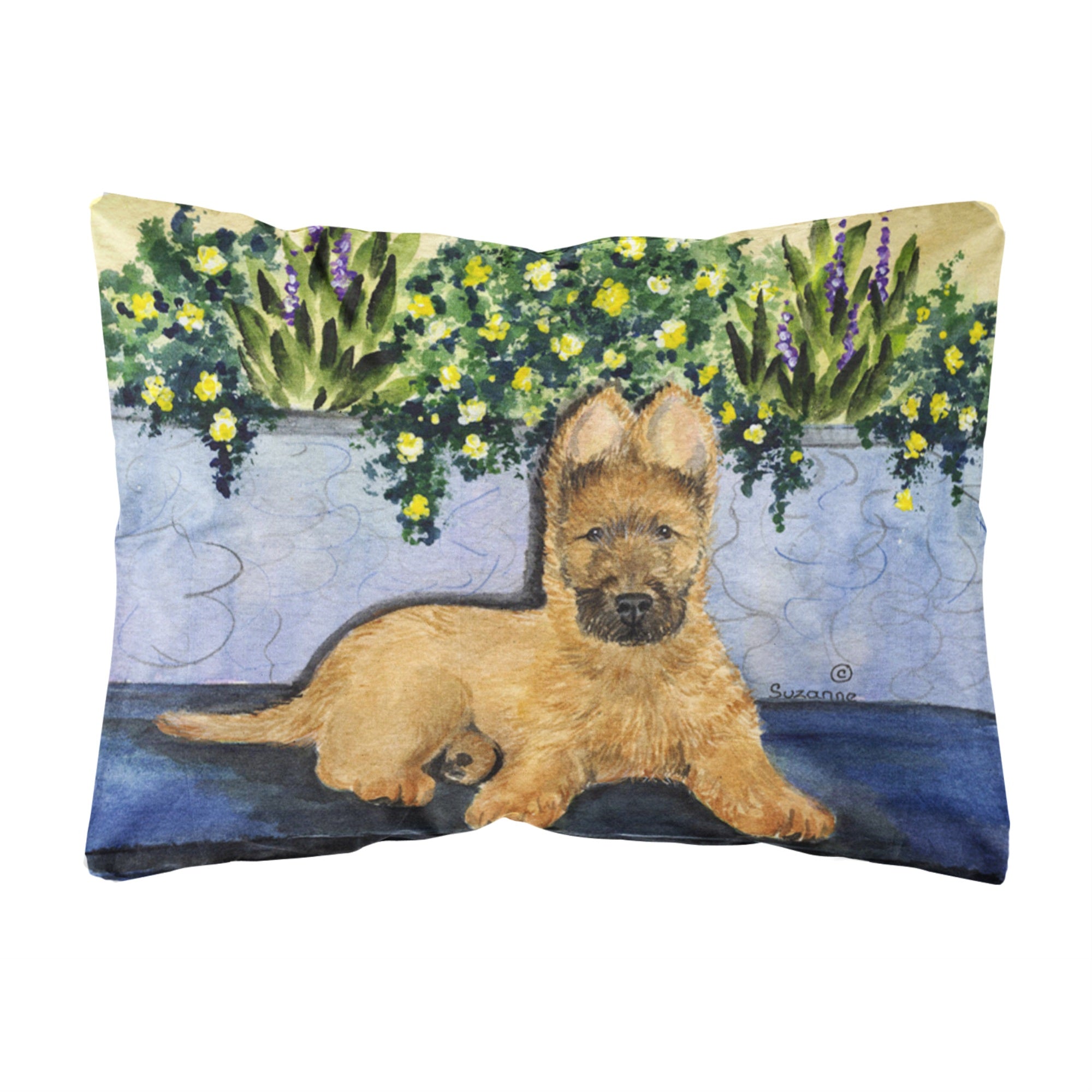 Caroline'S Treasures Ss8180Pw1216 Briard Decorative Canvas Fabric Pillow, Large, Multicolor