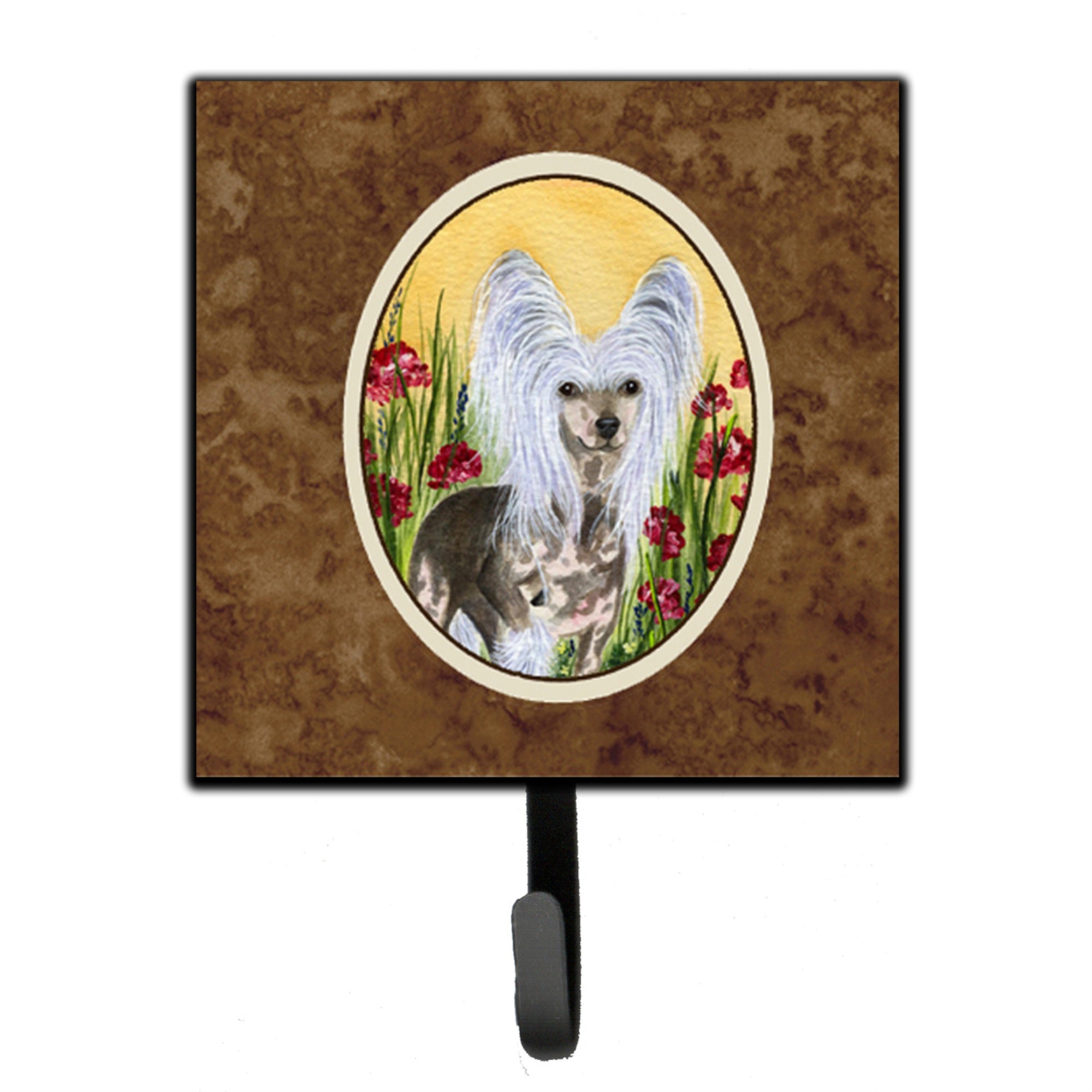 Caroline'S Treasures Ss8185Sh4 Chinese Crested Leash Holder Or Key Hook, Small, Multicolor