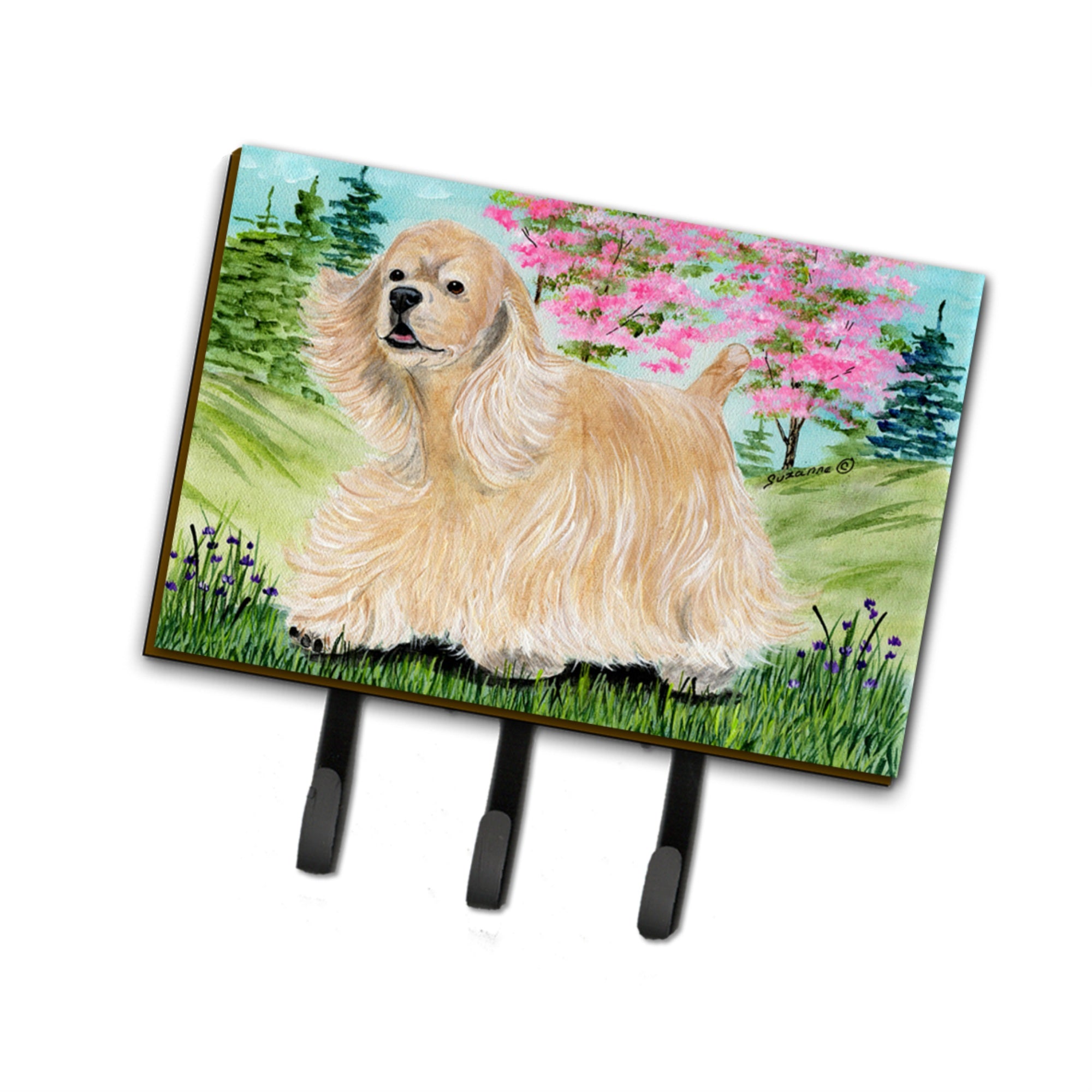Caroline'S Treasures Ss8189Th68 Cocker Spaniel Leash Holder Or Key Hook, Large, Multicolor