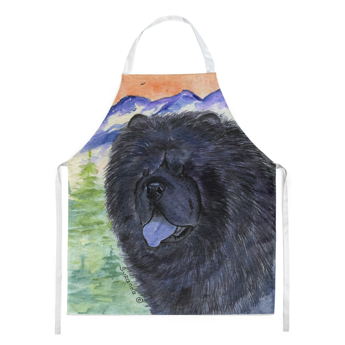 Caroline'S Treasures Ss8191Apron Chow Chow Apron, Large, Multicolor