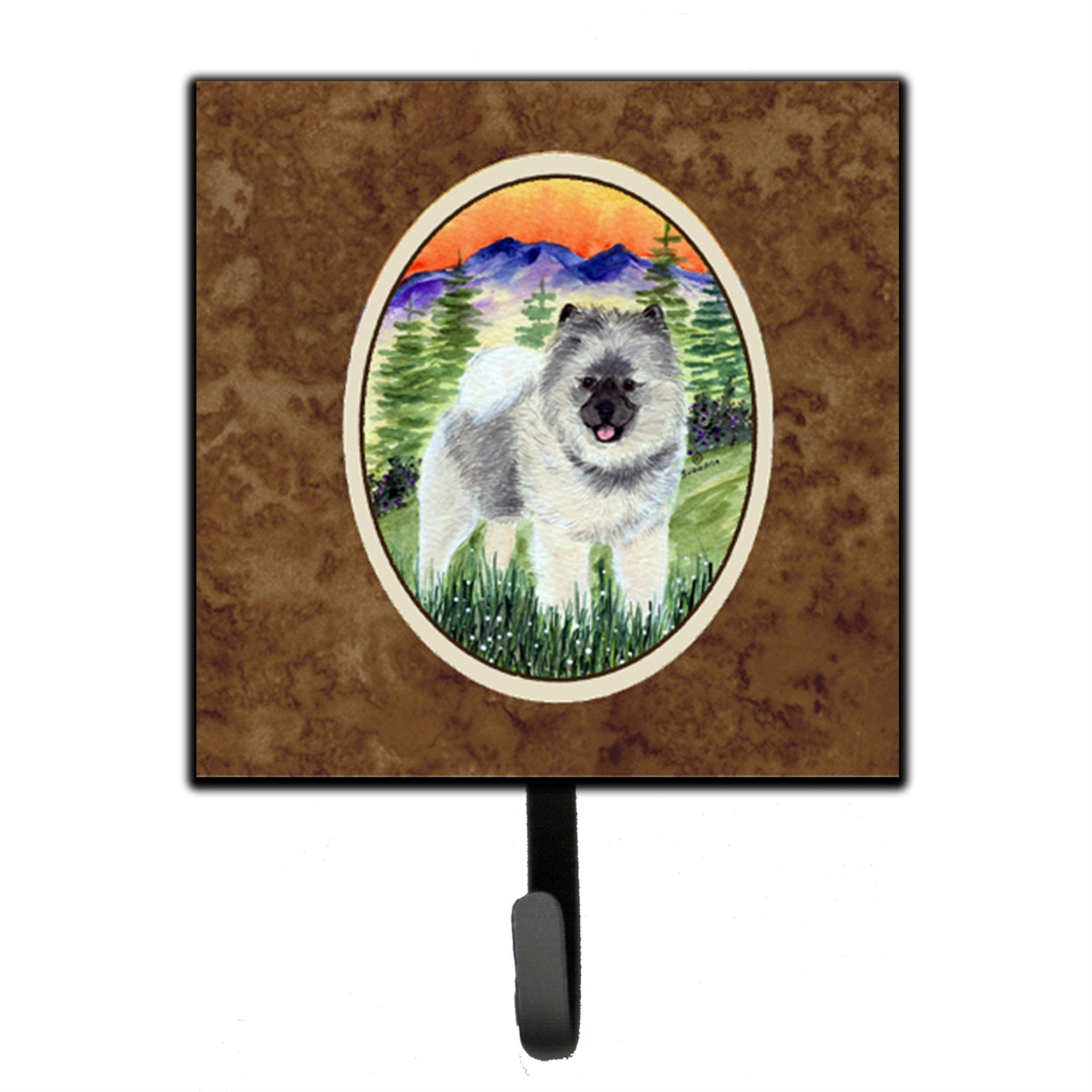 Caroline'S Treasures Ss8192Sh4 Keeshond Leash Holder Or Key Hook, Small, Multicolor
