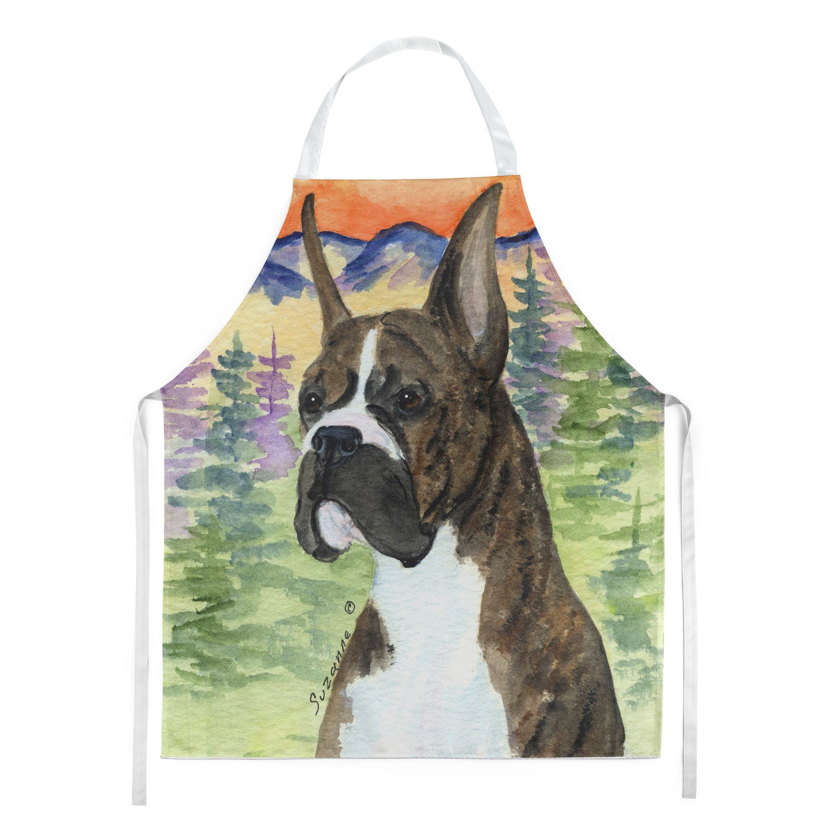 Caroline'S Treasures Ss8199Apron Boxer Apron, Large, Multicolor
