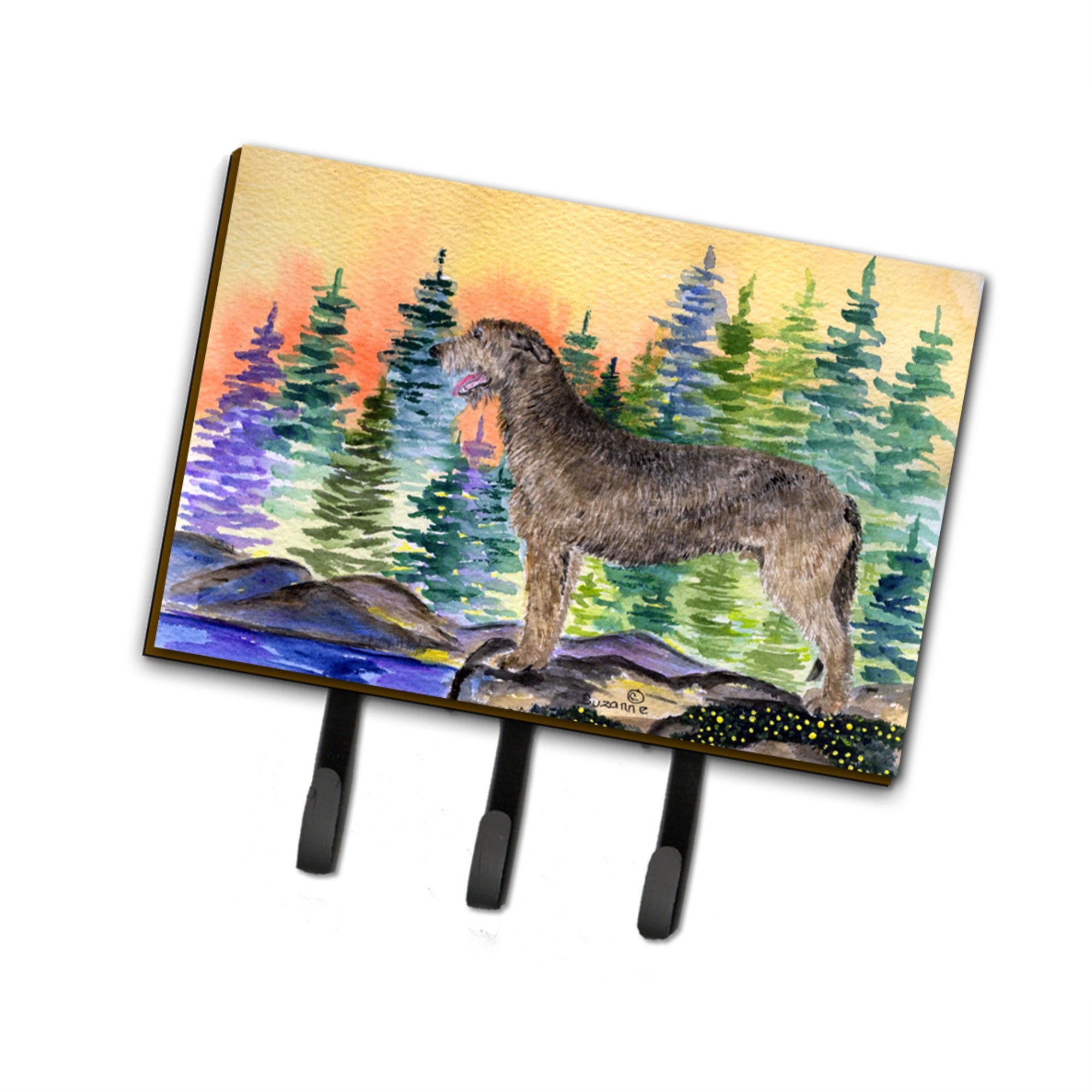 Caroline'S Treasures Ss8205Th68 Irish Wolfhound Leash Holder Or Key Hook, Large, Multicolor