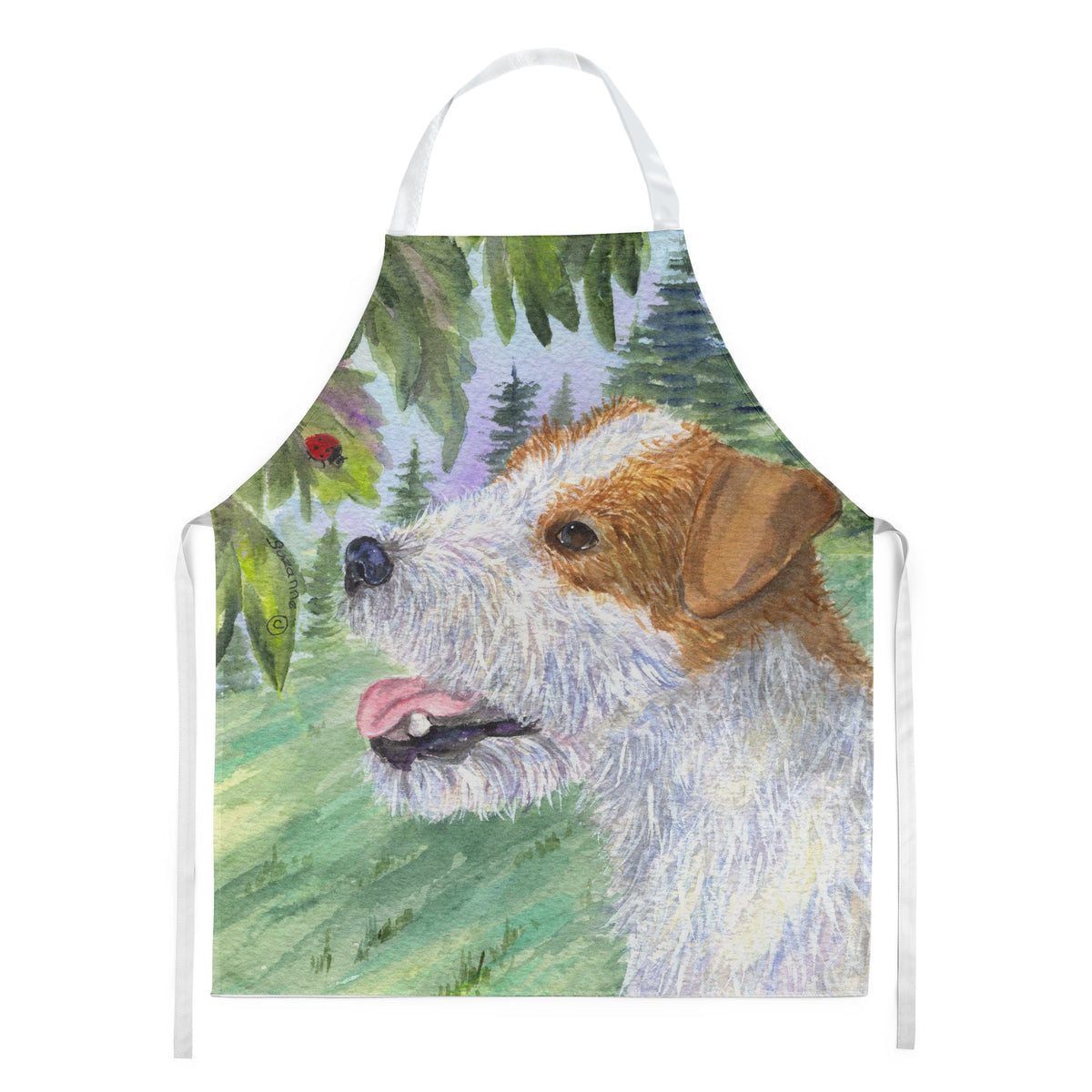 Caroline'S Treasures Ss8211Apron Jack Russell Terrier Apron, Large, Multicolor