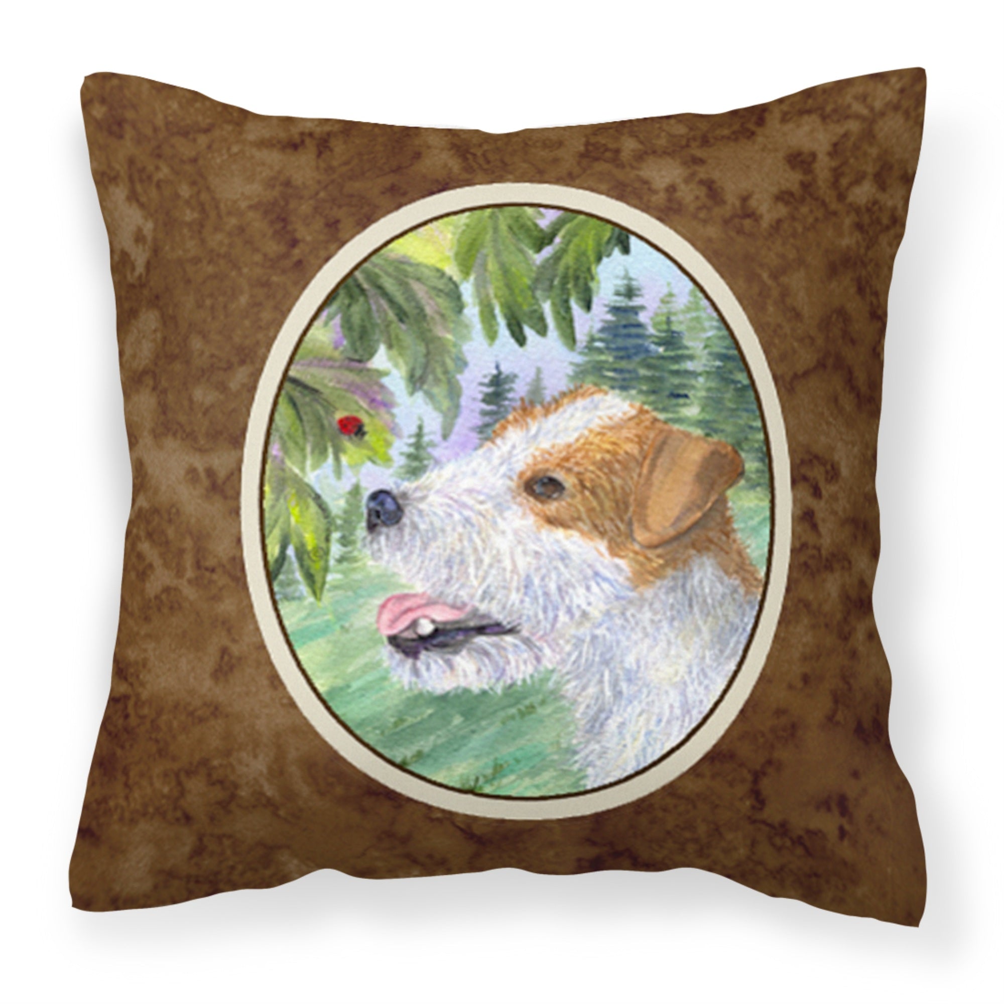 Caroline'S Treasures Ss8211Pw1414 Jack Russell Terrier Decorative Canvas Fabric Pillow, Large, Multicolor