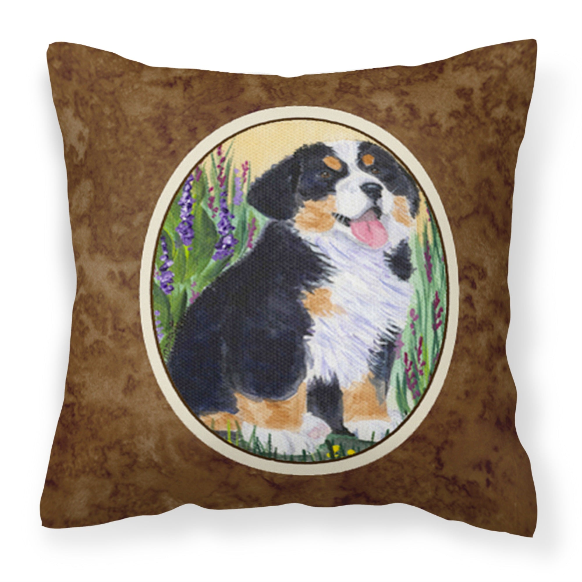 Caroline'S Treasures Ss8215Pw1414 Bernese Mountain Dog Decorative Canvas Fabric Pillow, Large, Multicolor