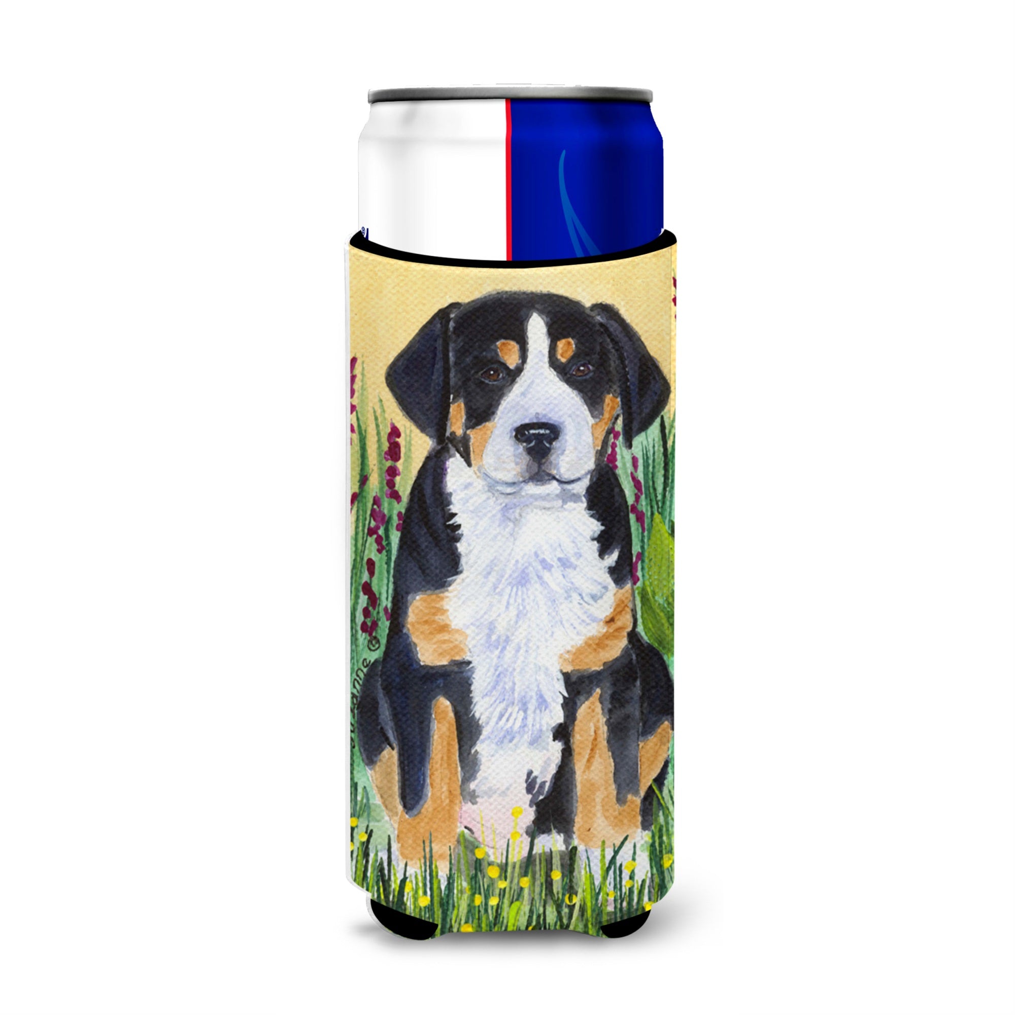 Greater Swiss Mountain Dog Ultra Beverage Insulators For Slim Cans Ss8217Muk