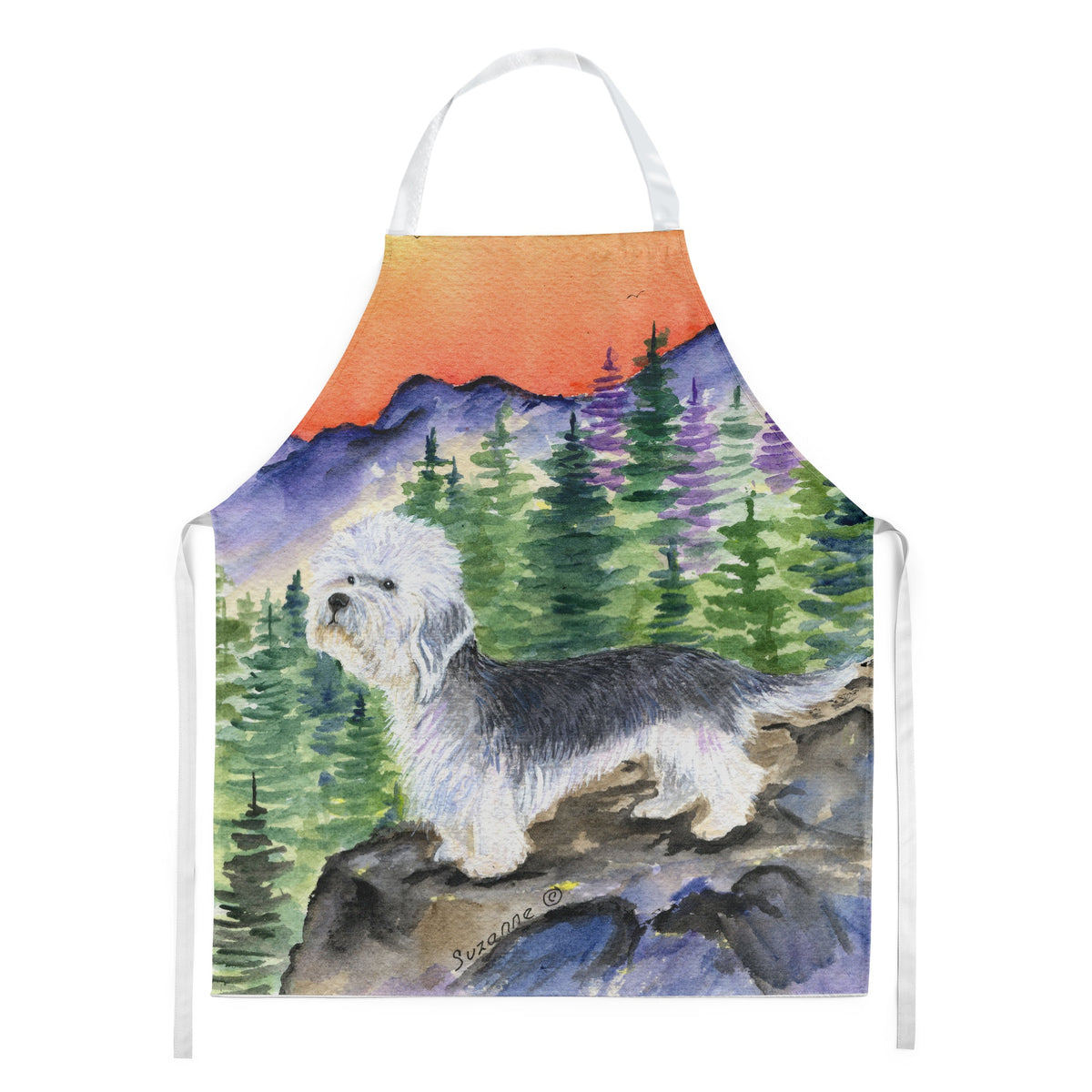 Caroline'S Treasures Ss8222Apron Dandie Dinmont Terrier Apron, Large, Multicolor