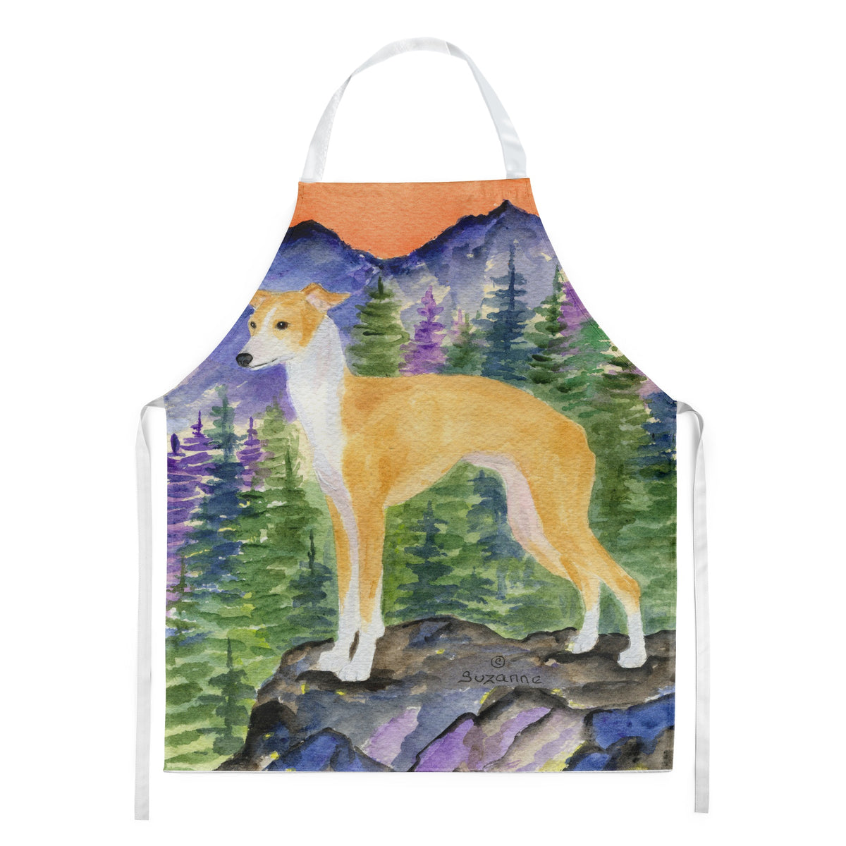 Caroline'S Treasures Ss8225Apron Italian Greyhound Apron, Large, Multicolor