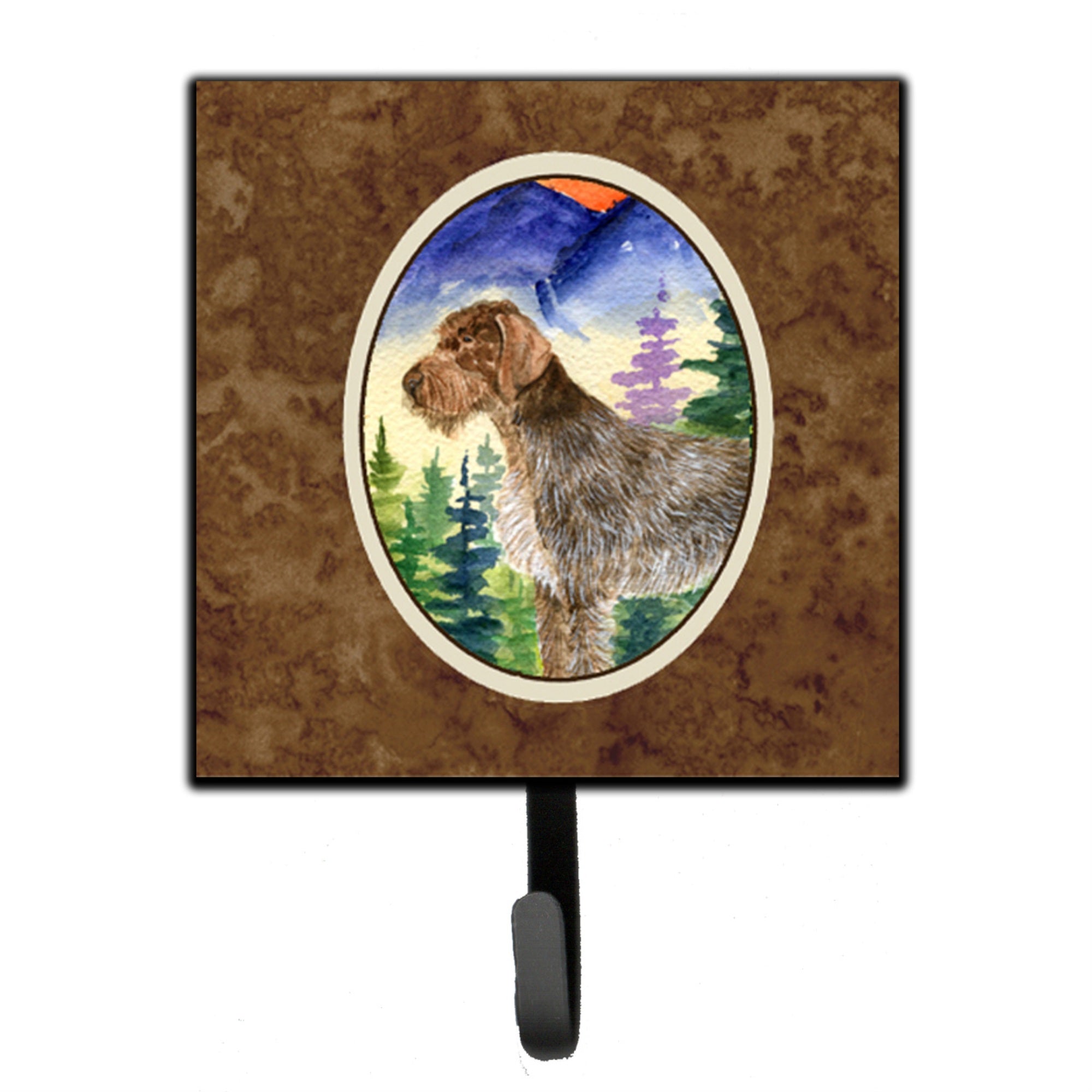 Caroline'S Treasures Ss8226Sh4 German Wirehaired Pointer Leash Holder Or Key Hook, Small, Multicolor