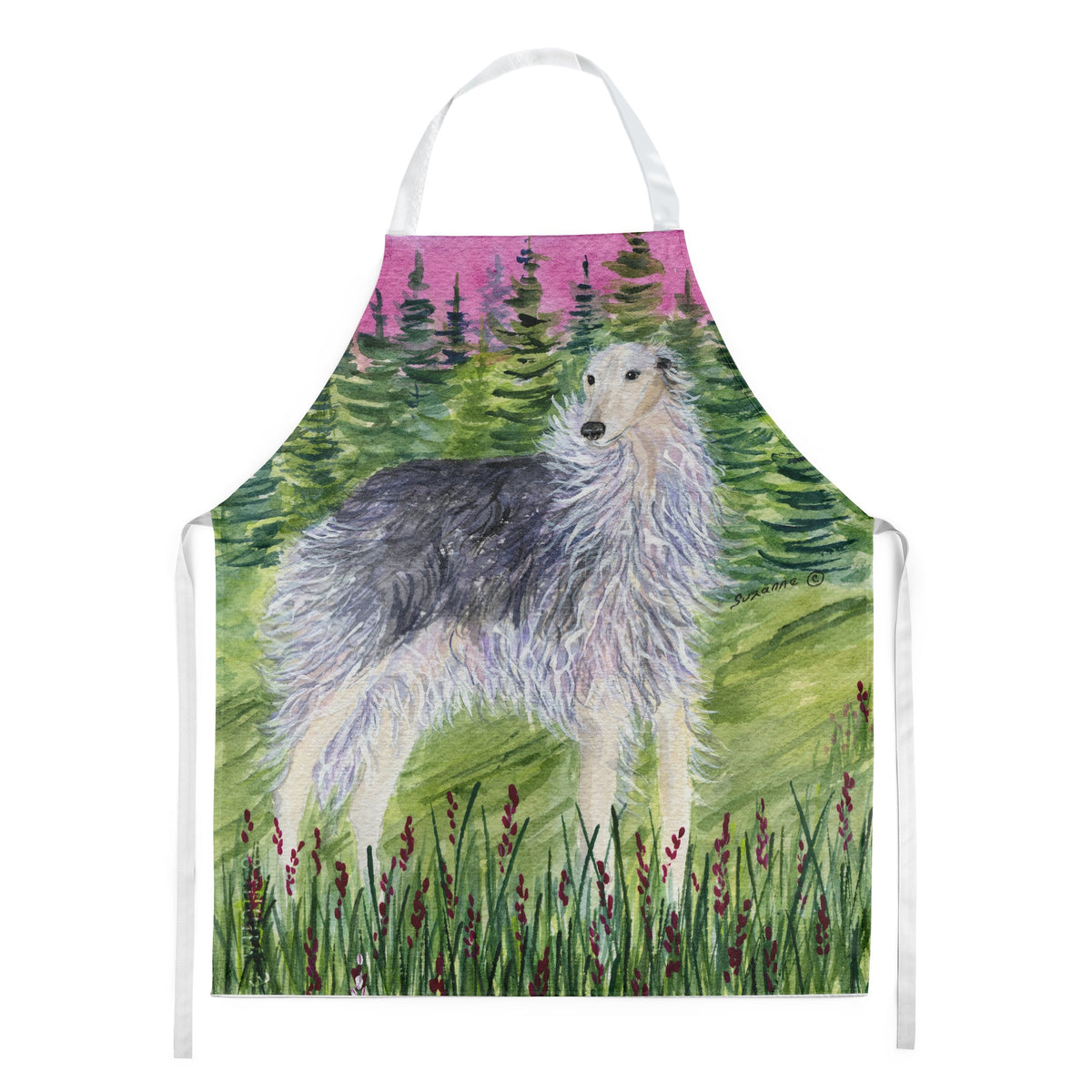 Caroline'S Treasures Ss8227Apron Borzoi Apron, Large, Multicolor