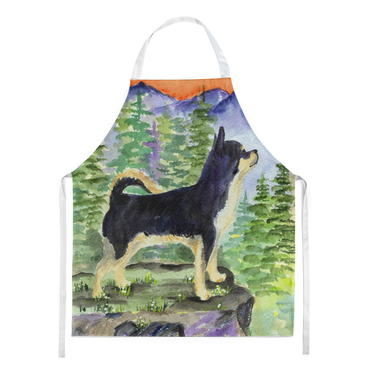 Caroline'S Treasures Ss8230Apron Chihuahua Apron, Large, Multicolor