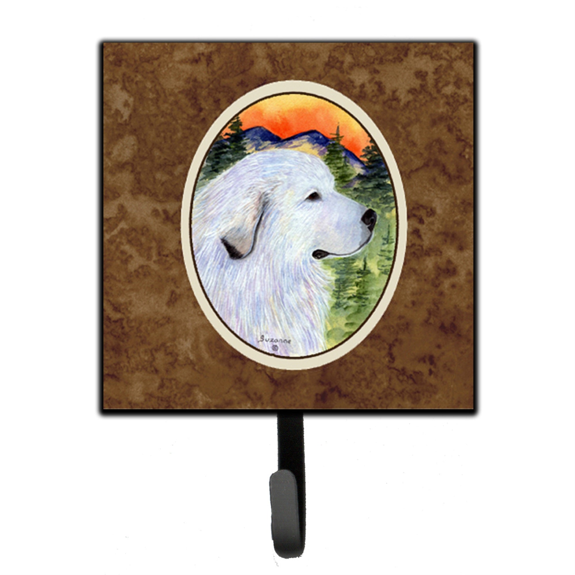 Caroline'S Treasures Ss8236Sh4 Great Pyrenees Leash Holder Or Key Hook, Small, Multicolor