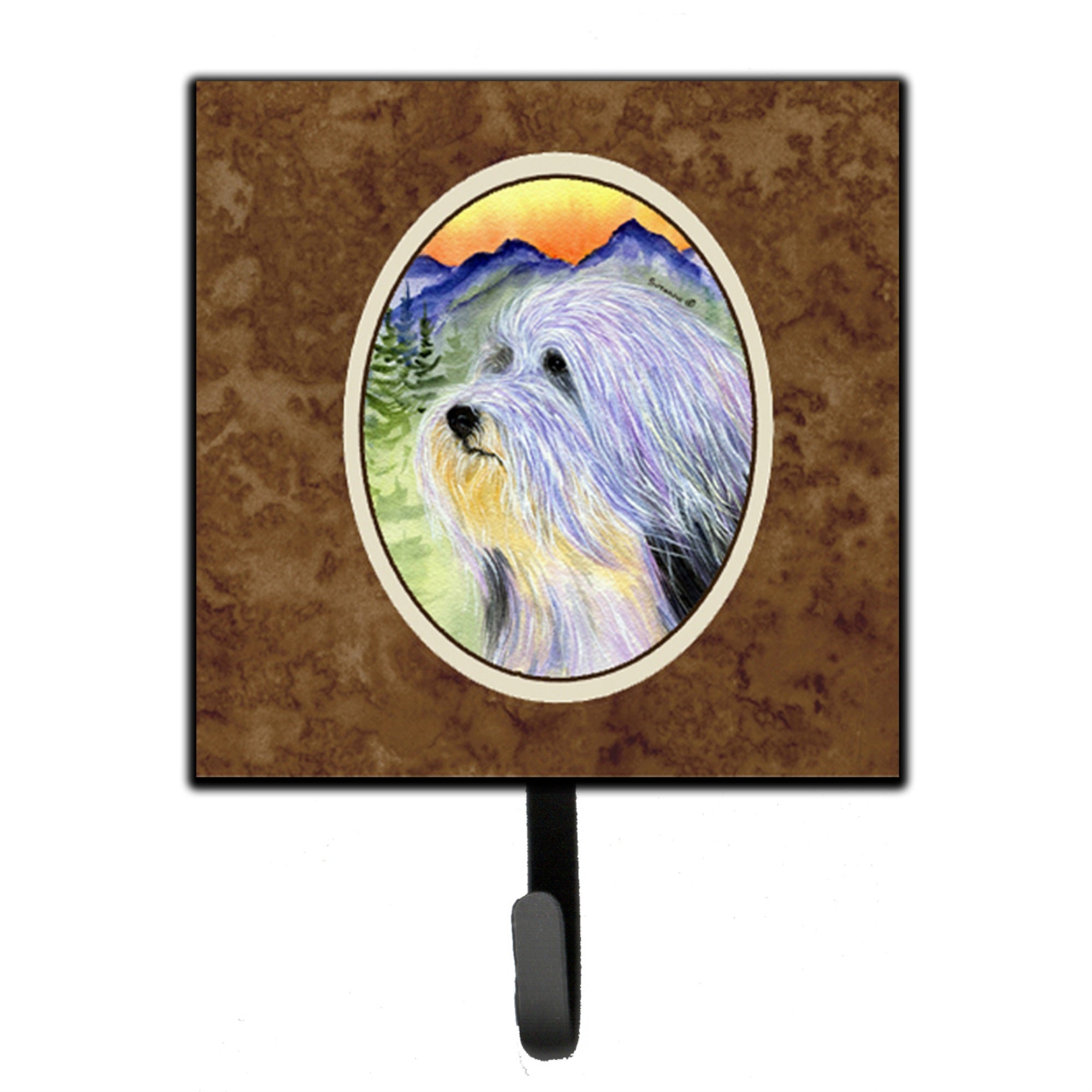 Caroline'S Treasures Ss8244Sh4 Bearded Collie Leash Holder Or Key Hook, Small, Multicolor