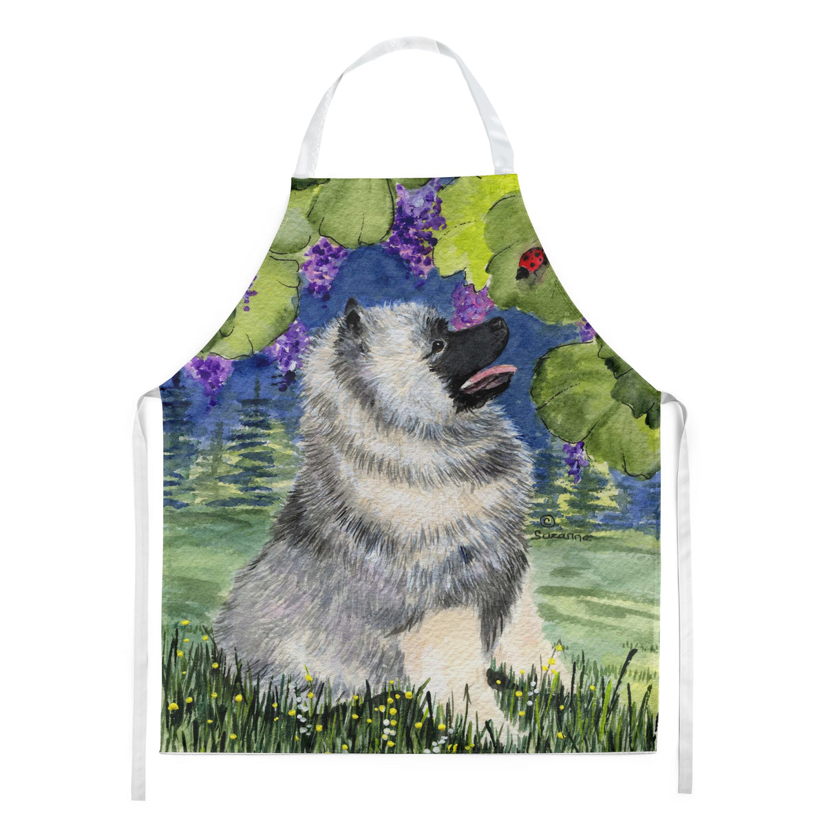 Caroline'S Treasures Ss8249Apron Keeshond Apron, Large, Multicolor
