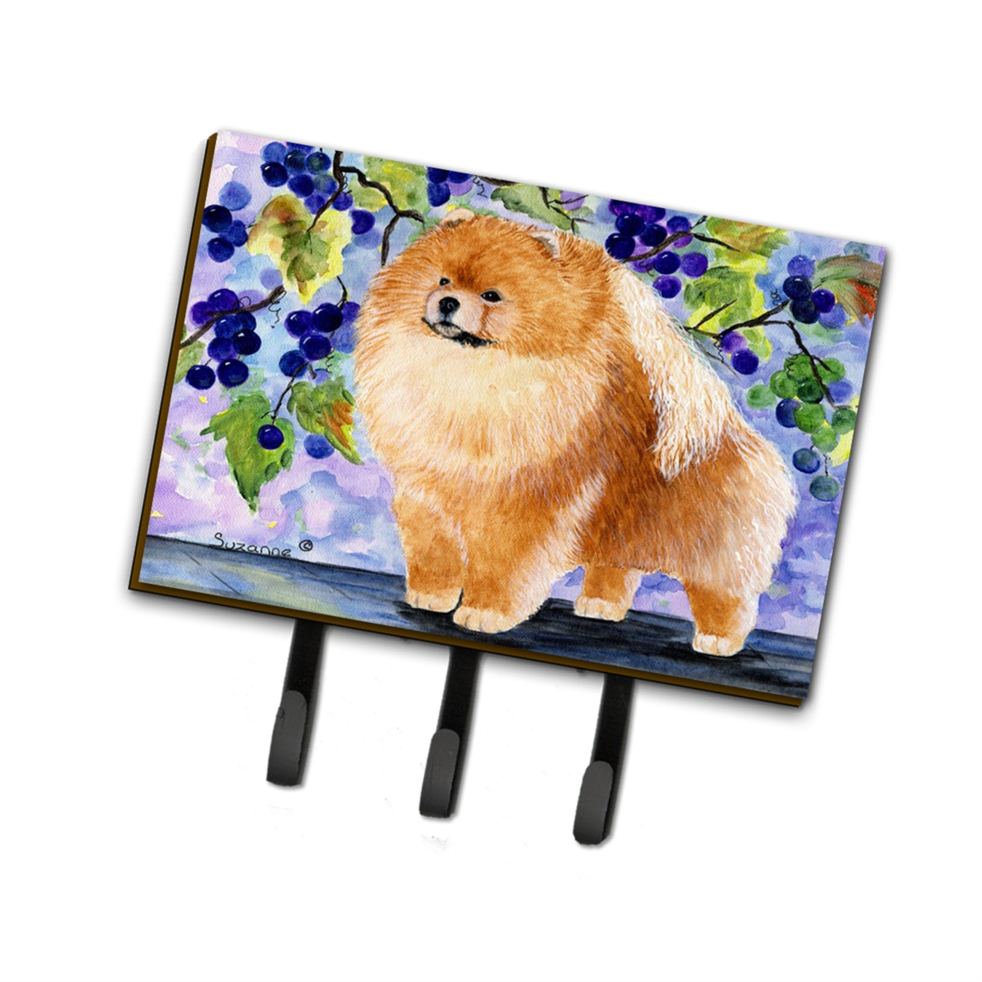 Caroline'S Treasures Ss8251Th68 Pomeranian Leash Holder Or Key Hook, Large, Multicolor