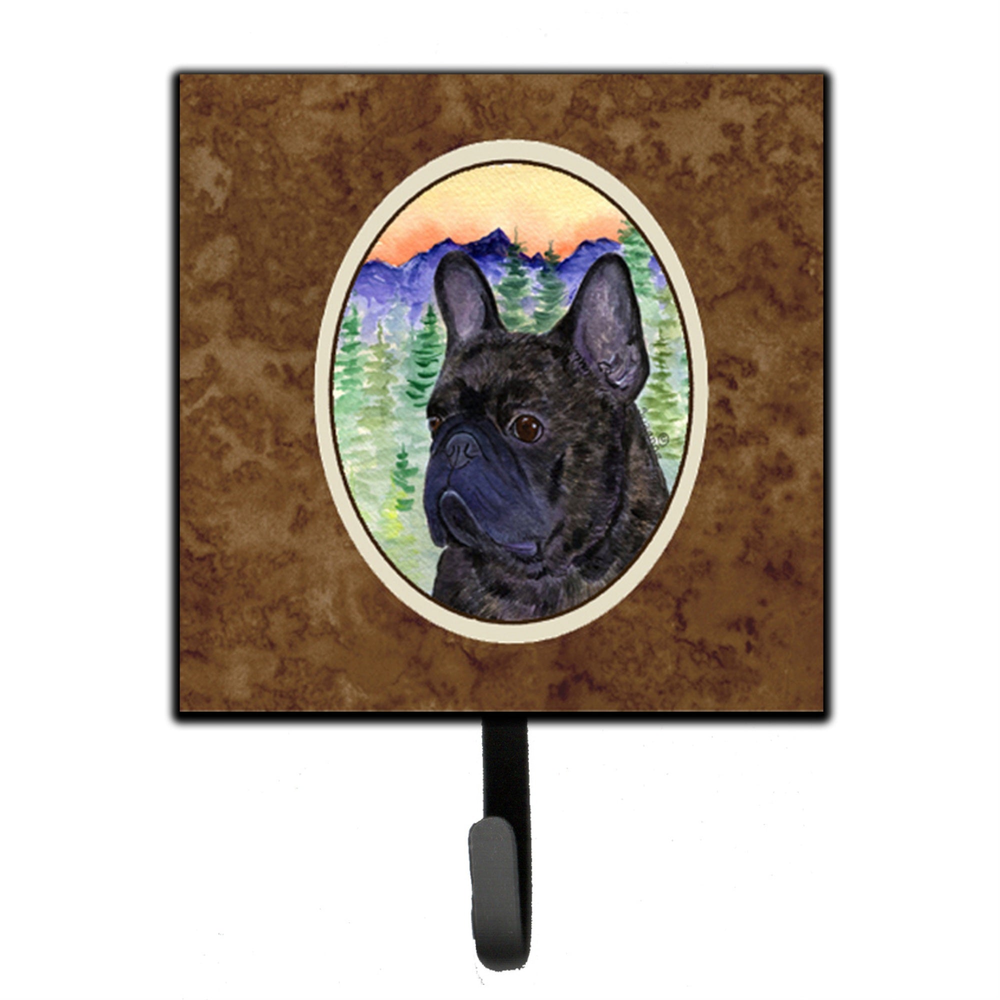 Caroline'S Treasures Ss8257Sh4 French Bulldog Leash Holder Or Key Hook, Small, Multicolor