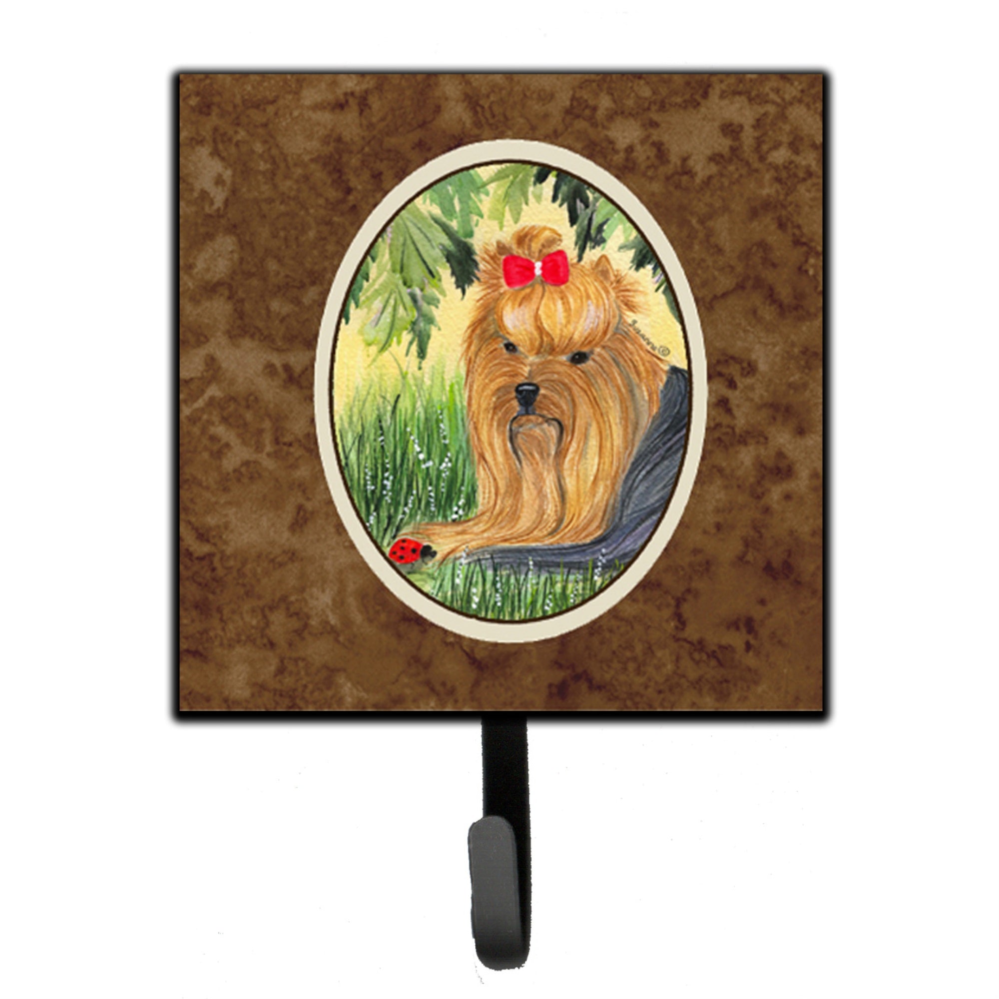 Caroline'S Treasures Ss8258Sh4 Yorkie Leash Holder Or Key Hook, Small, Multicolor