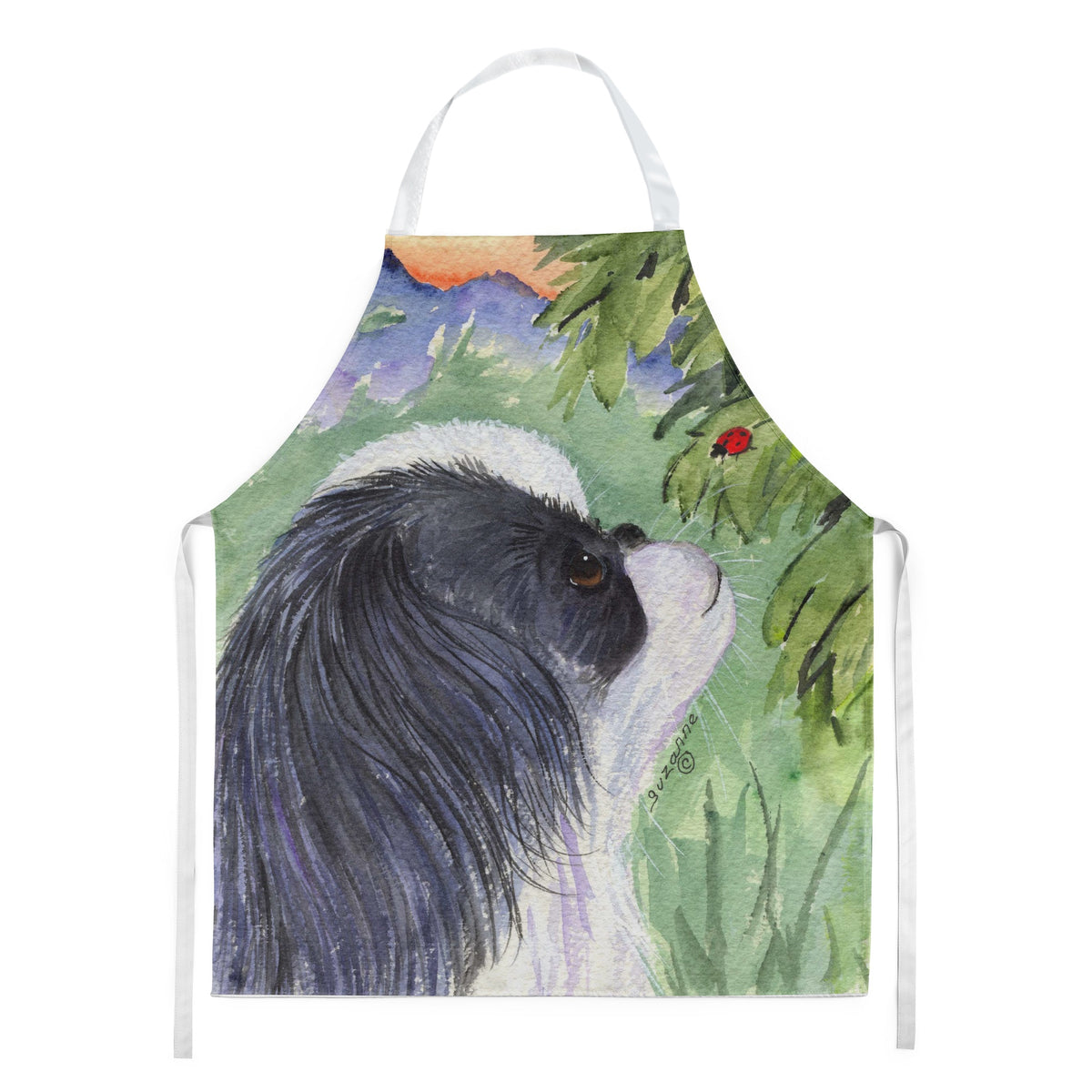 Caroline'S Treasures Ss8259Apron Japanese Chin Apron, Large, Multicolor