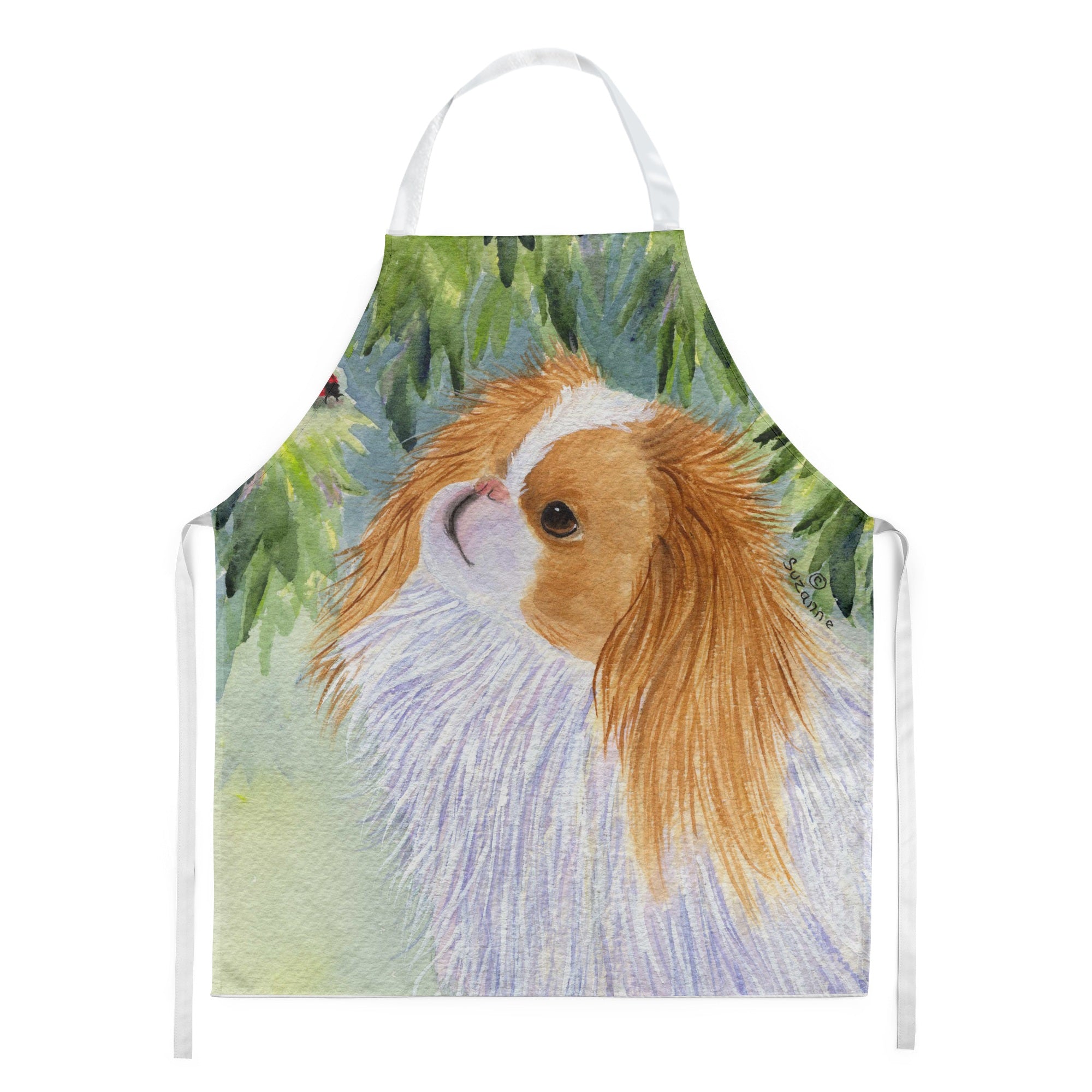 Caroline'S Treasures Ss8260Apron Japanese Chin Apron, Large, Multicolor