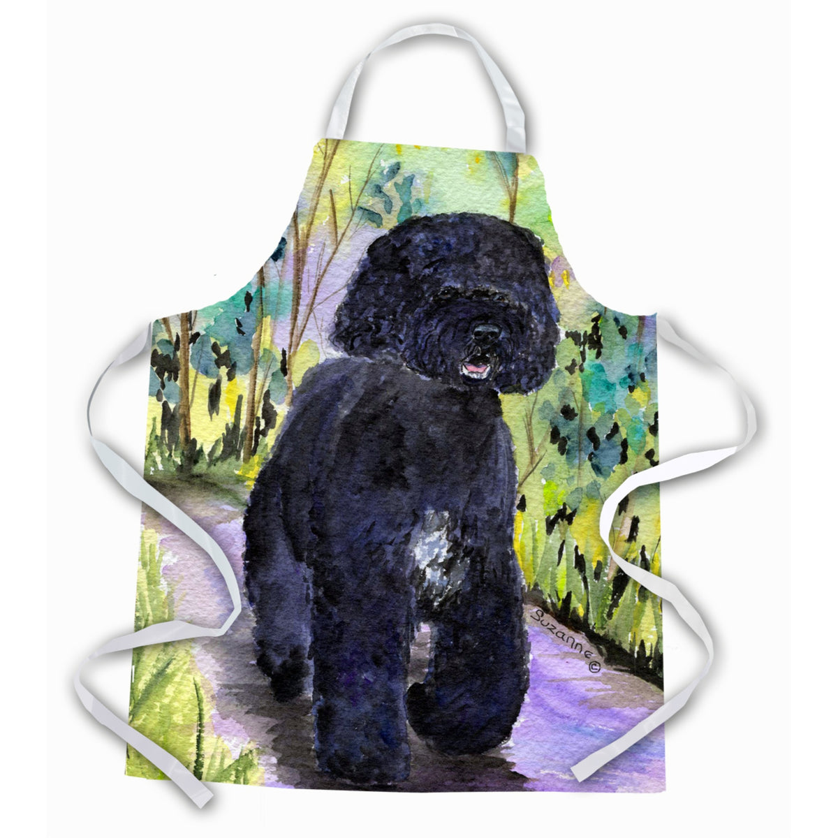 Caroline'S Treasures Ss8264Apron Portuguese Water Dog Apron, Large, Multicolor