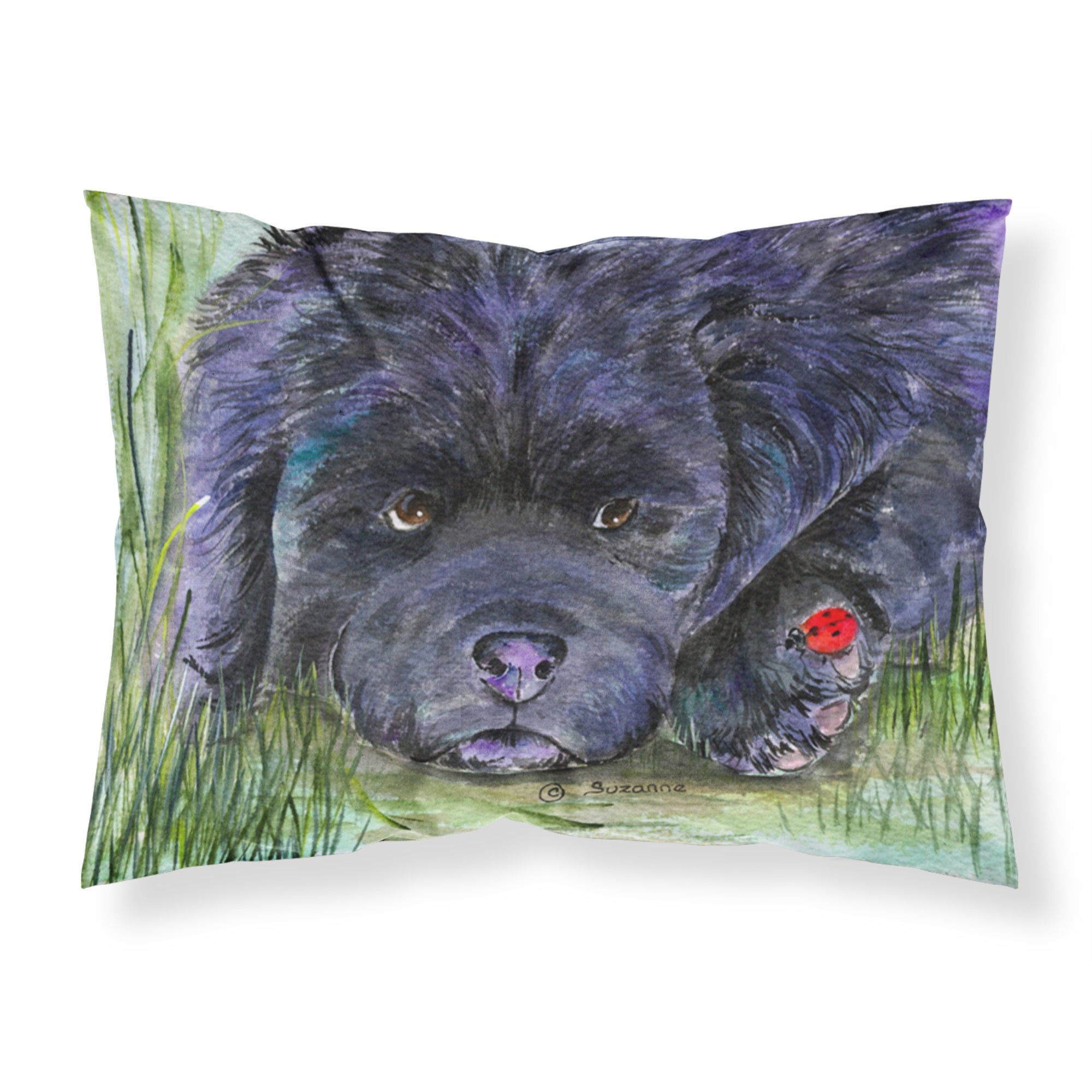 Caroline'S Treasures Ss8272Pillowcase Newfoundland Moisture Wicking Fabric Standard Pillowcase, Large, Multicolor