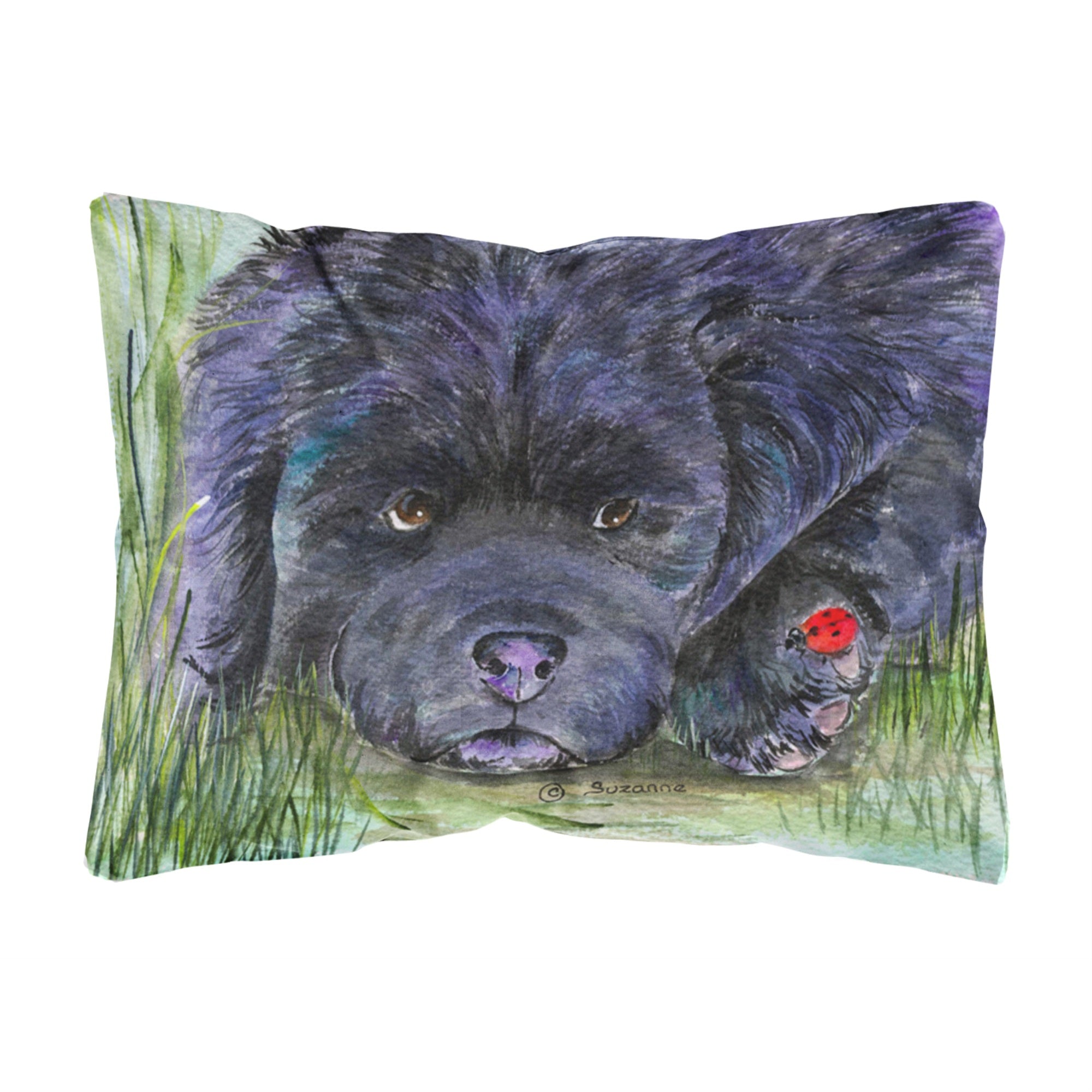 Caroline'S Treasures Ss8272Pw1216 Newfoundland Decorative Canvas Fabric Pillow, Large, Multicolor