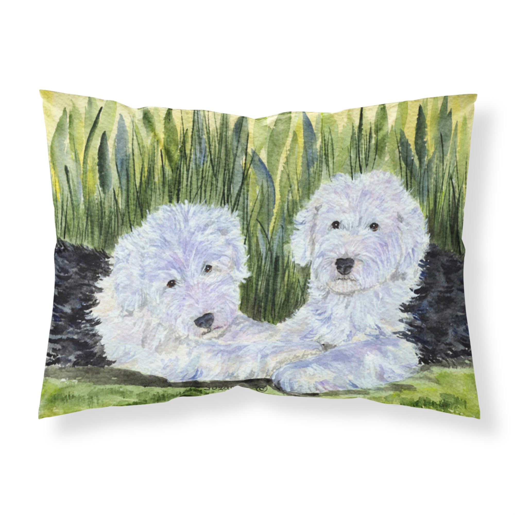 Caroline'S Treasures Ss8282Pillowcase Old English Sheepdog Moisture Wicking Fabric Standard Pillowcase, Large, Multicolor
