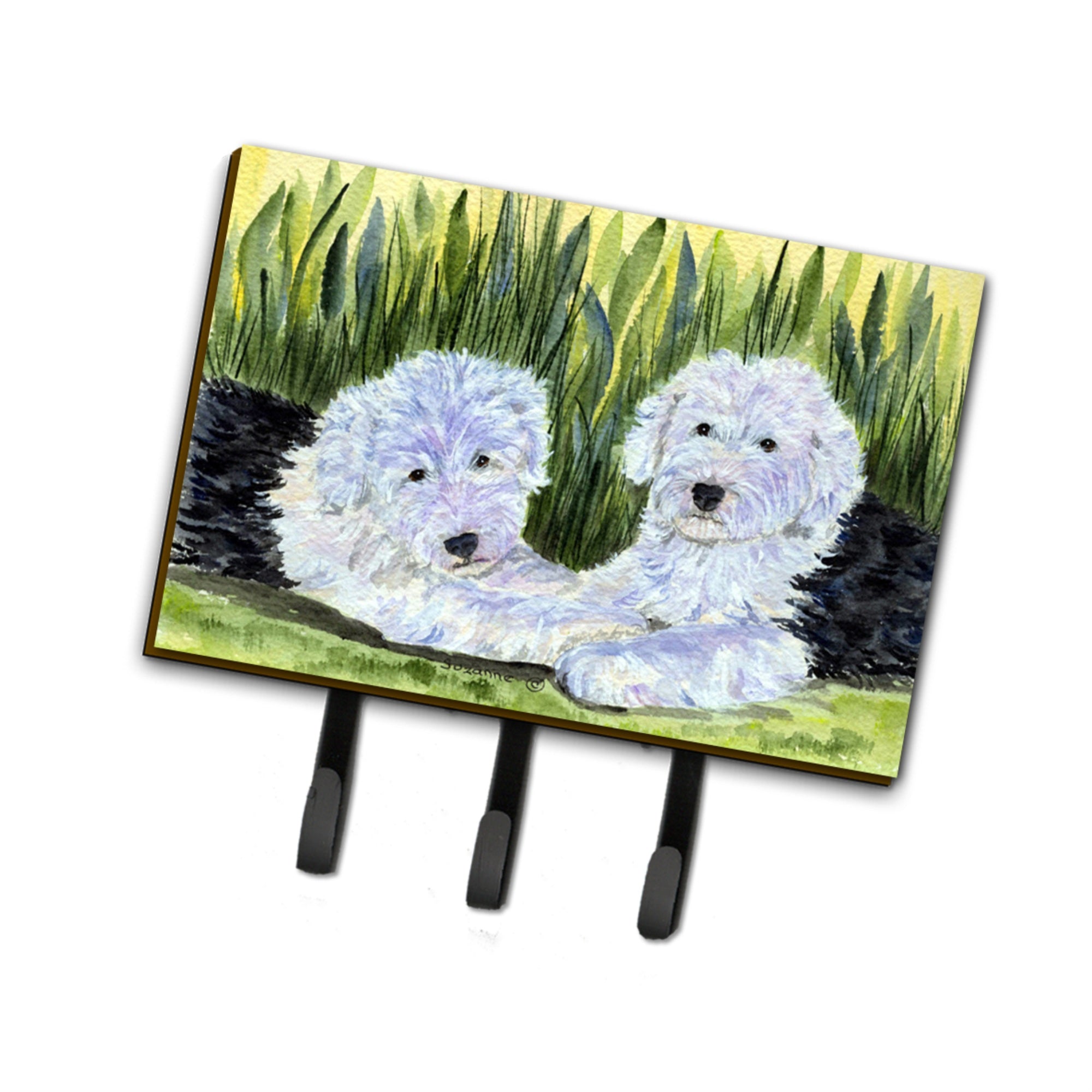 Caroline'S Treasures Ss8282Th68 Old English Sheepdog Leash Holder Or Key Hook, Large, Multicolor