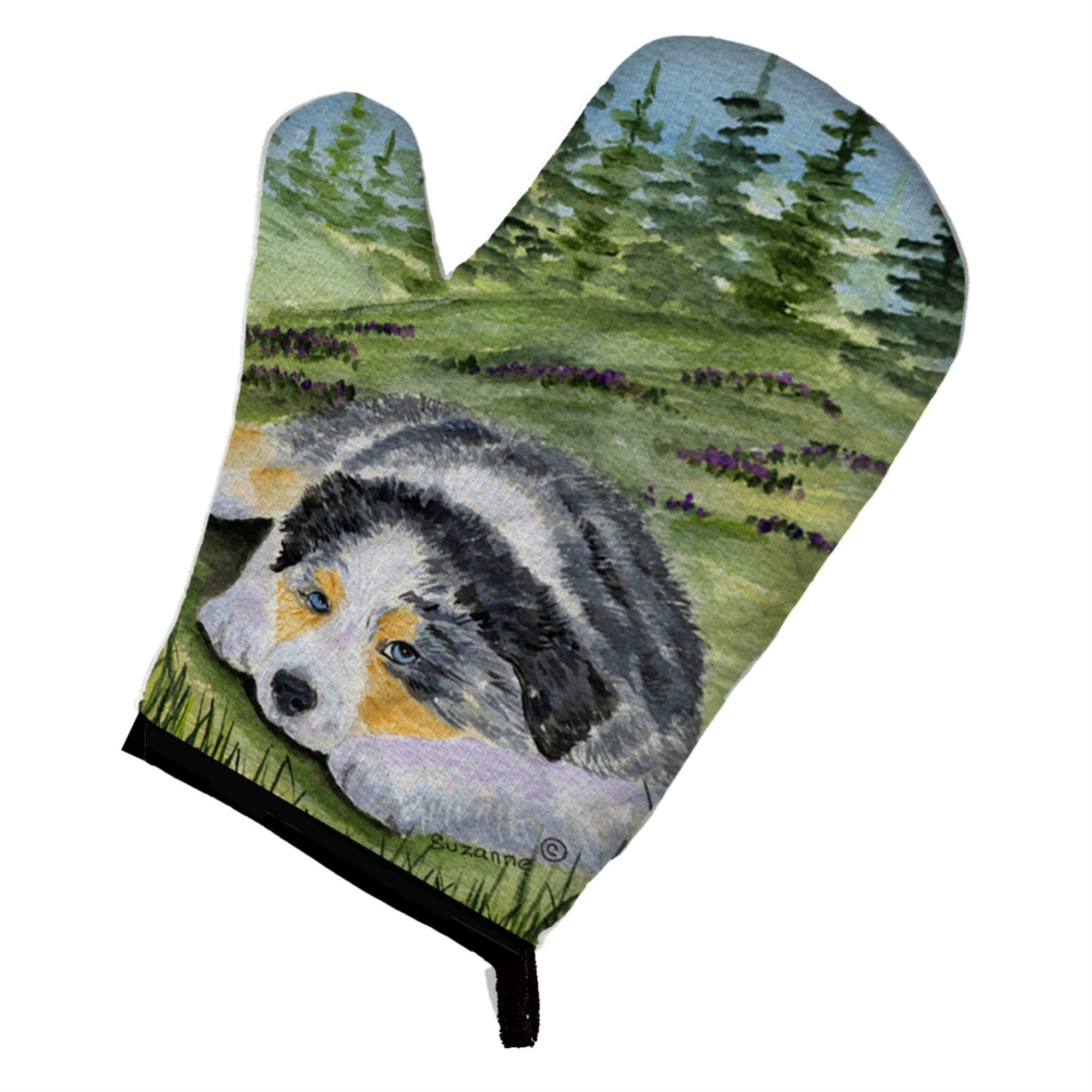 Caroline'S Treasures Ss8283Ovmt Australian Shepherd Oven Mitt, 12 By 8.5, Multicolor