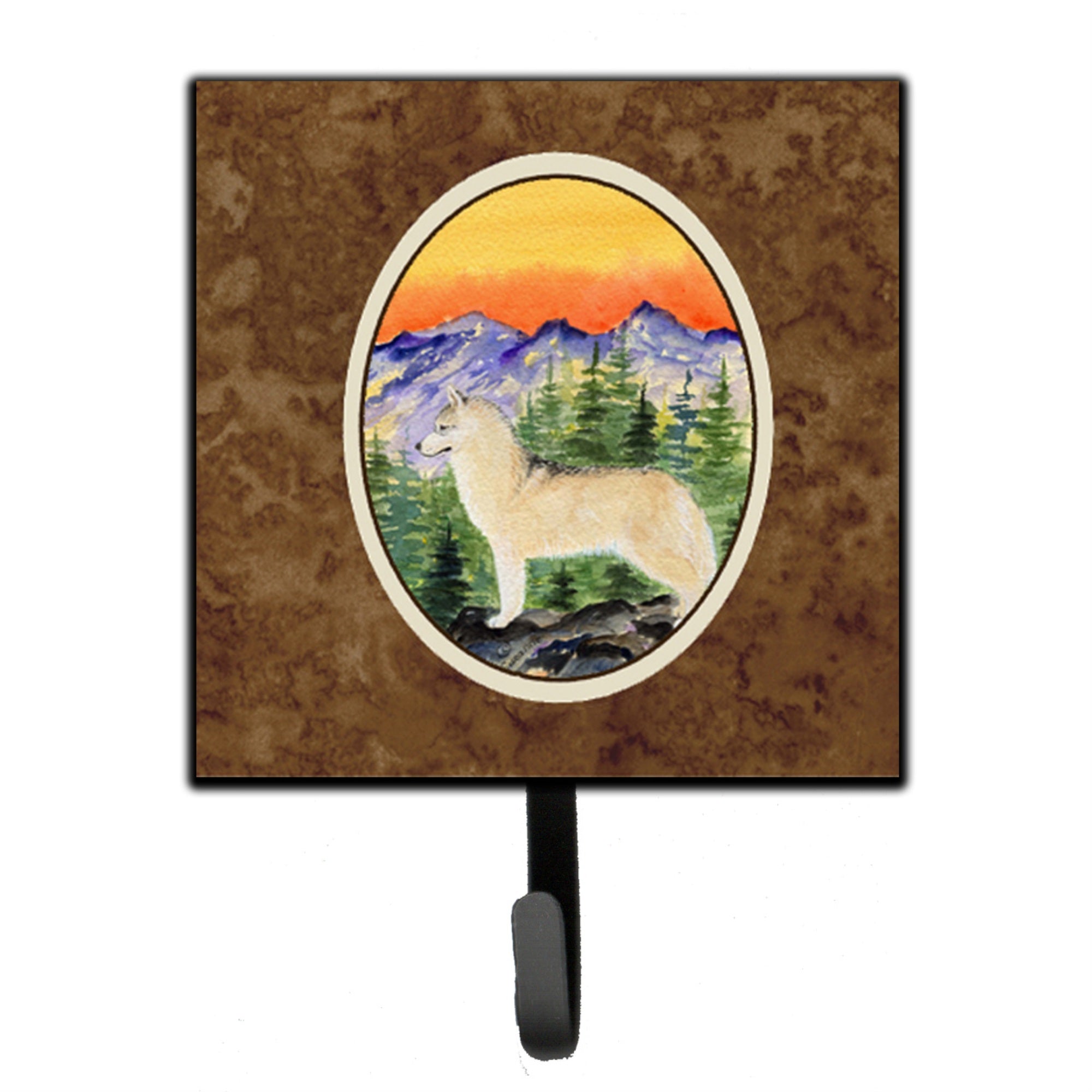 Caroline'S Treasures Ss8285Sh4 Siberian Husky Leash Holder Or Key Hook, Small, Multicolor