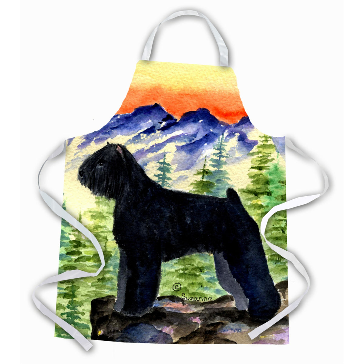 Caroline'S Treasures Ss8286Apron Bouvier Des Flandres Apron, Large, Multicolor