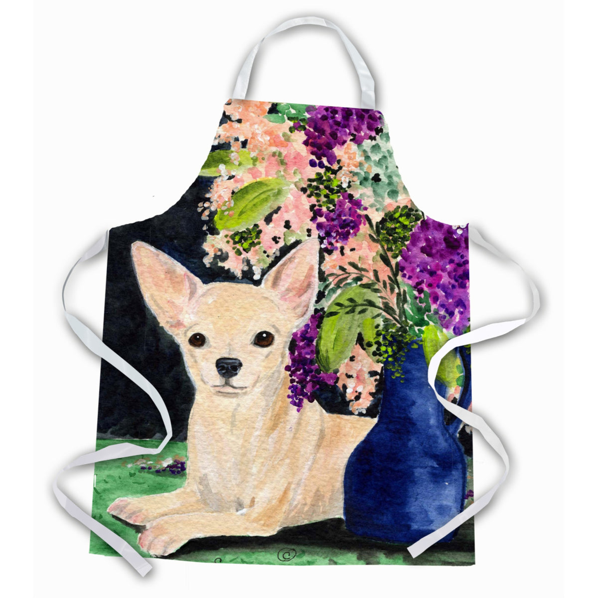 Caroline'S Treasures Ss8289Apron Chihuahua Apron, Large, Multicolor