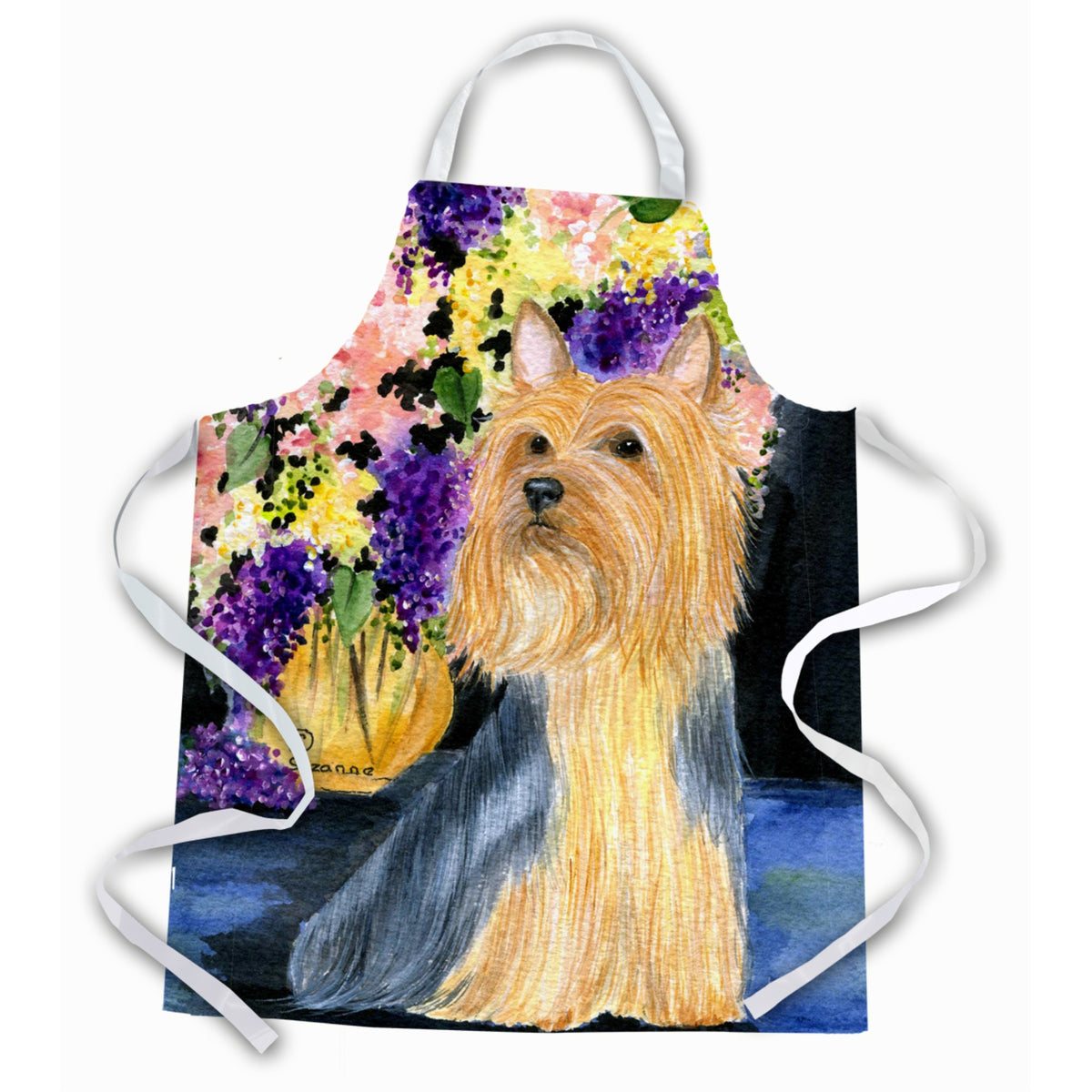 Caroline'S Treasures Ss8293Apron Silky Terrier Apron, Large, Multicolor