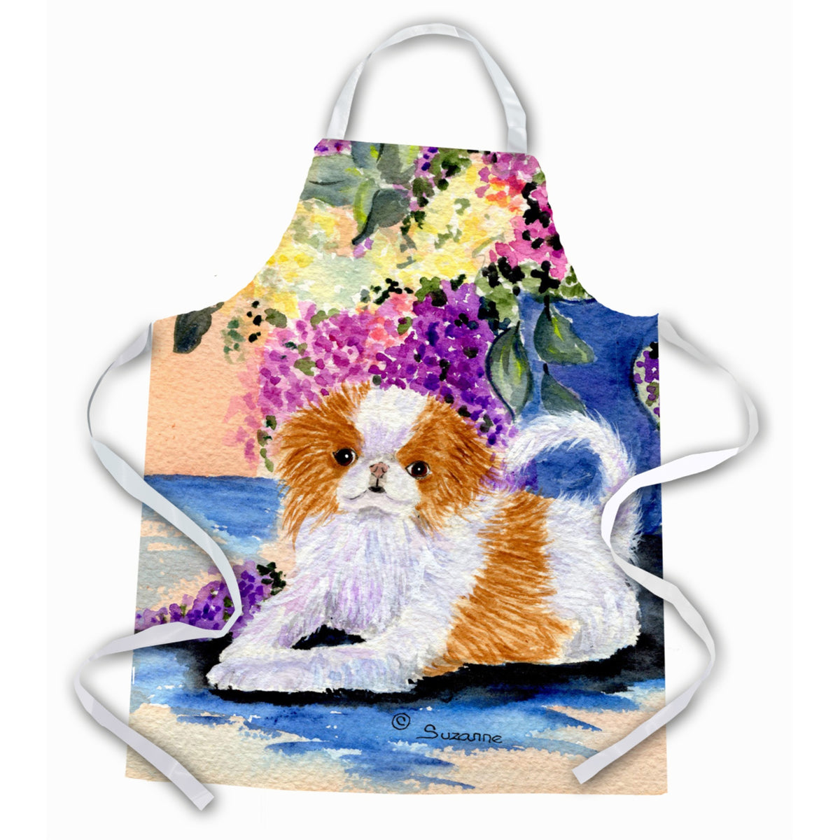 Caroline'S Treasures Ss8300Apron Japanese Chin Apron, Large, Multicolor