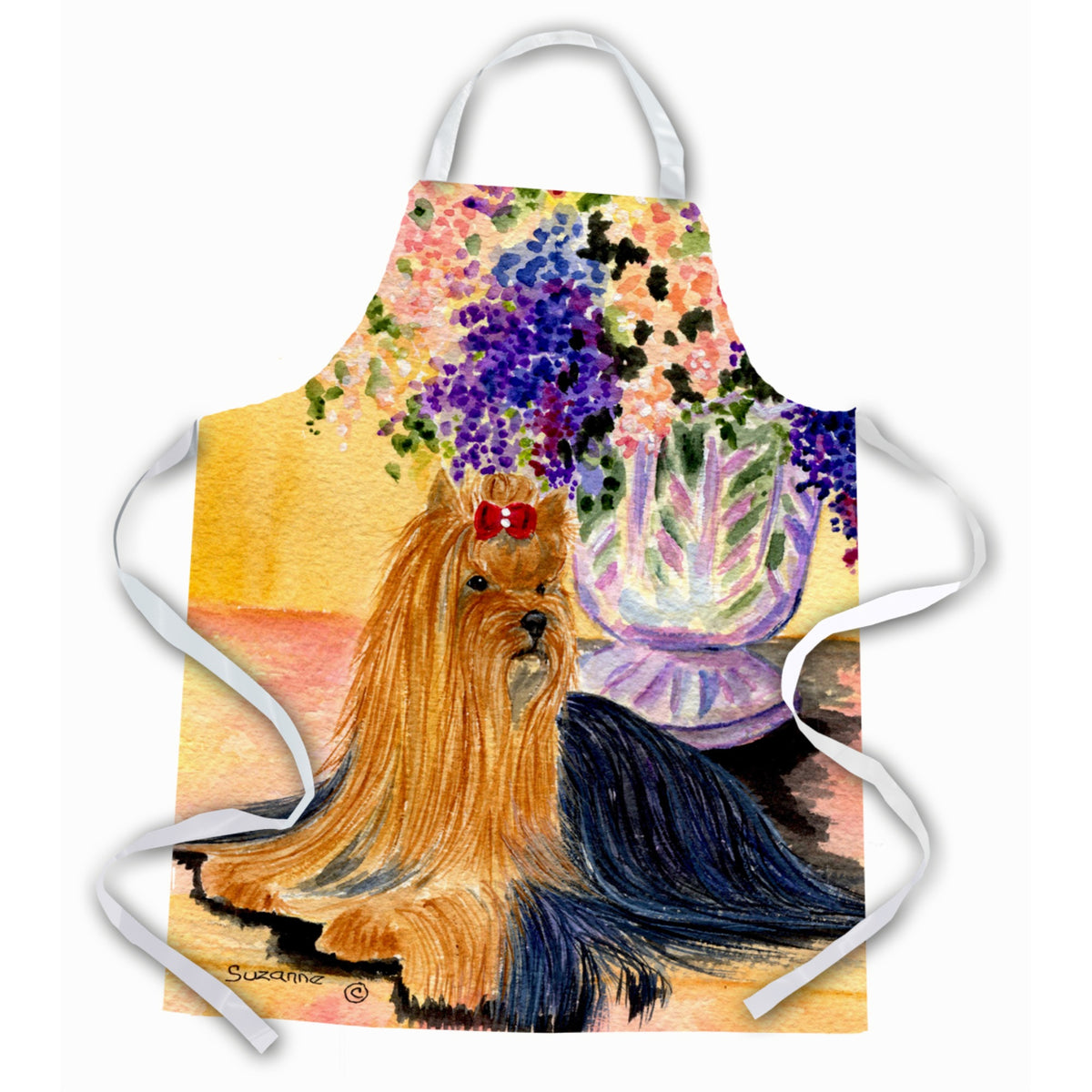 Caroline'S Treasures Ss8304Apron Yorkie Apron, Large, Multicolor