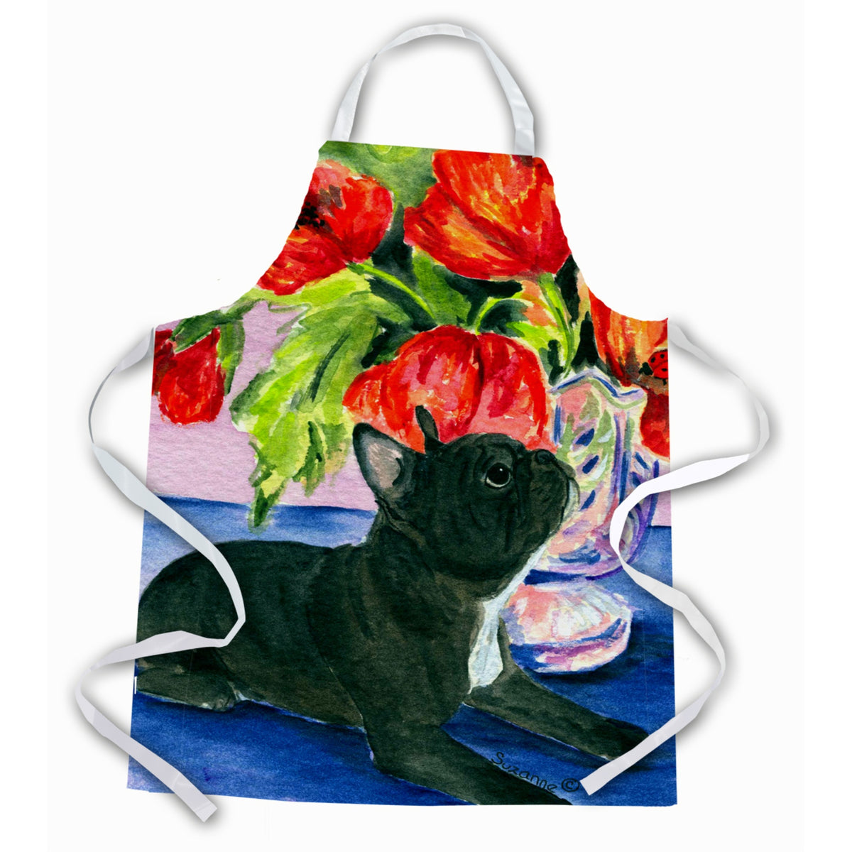 Caroline'S Treasures Ss8308Apron French Bulldog Apron, Large, Multicolor