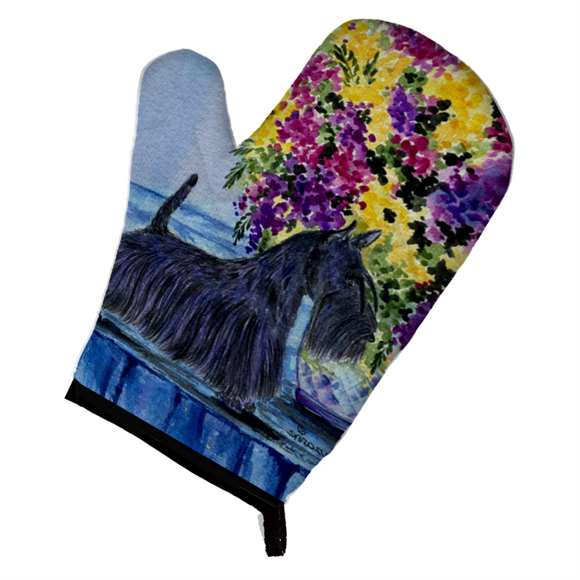 Caroline'S Treasures Ss8309Ovmt Scottish Terrier Oven Mitt, 12 By 8.5, Multicolor