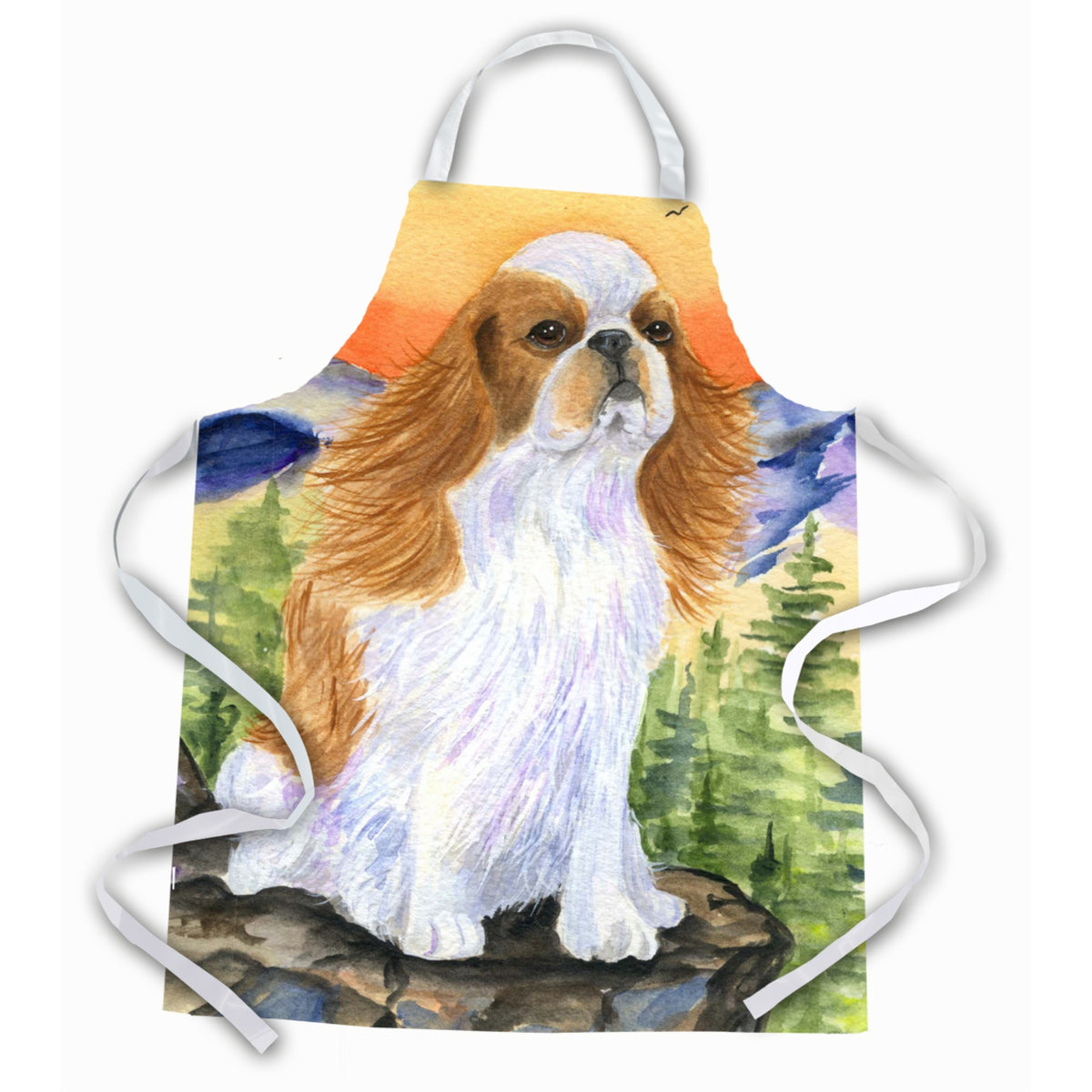 Caroline'S Treasures Ss8311Apron English Toy Spaniel Apron, Large, Multicolor