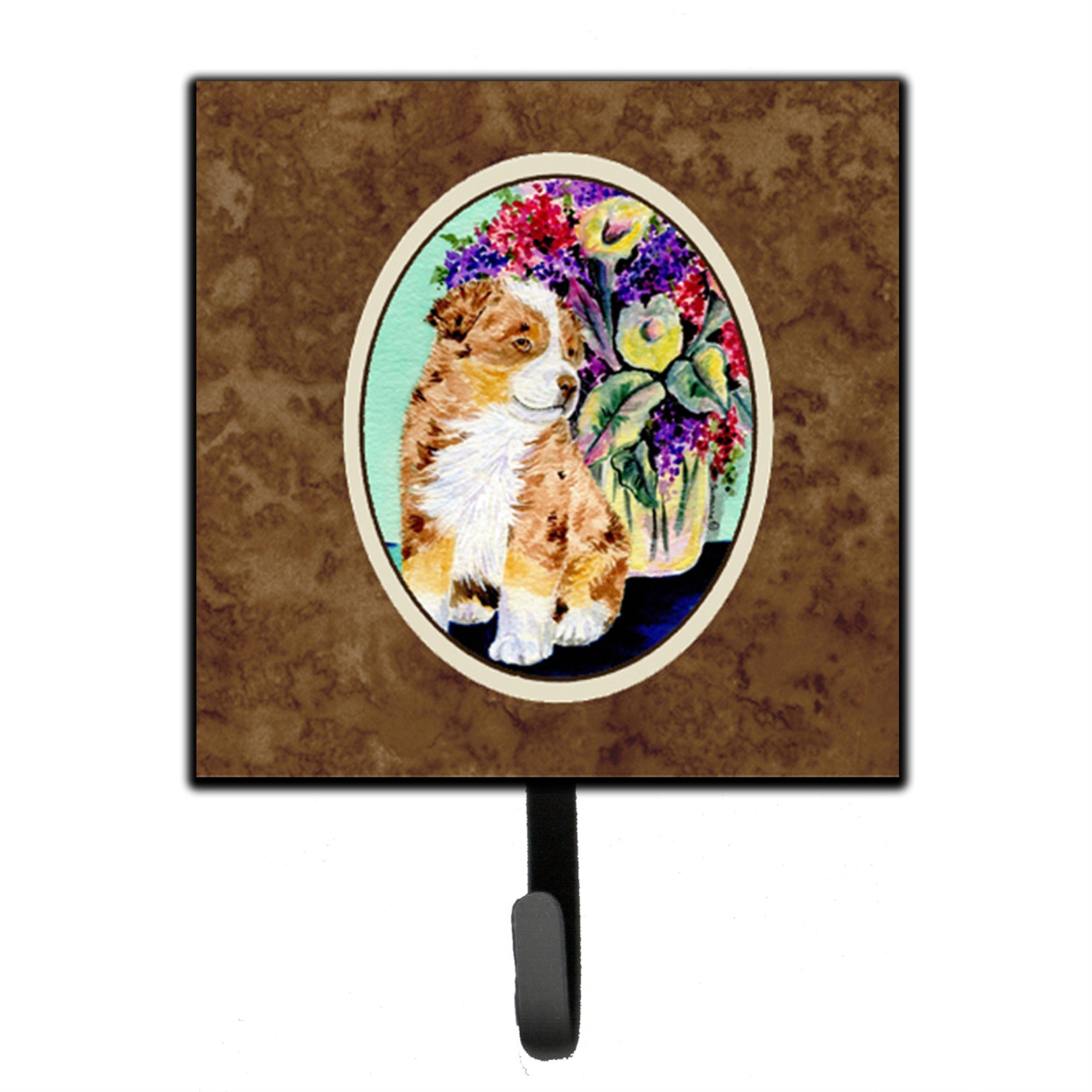 Caroline'S Treasures Ss8312Sh4 Australian Shepherd Leash Holder Or Key Hook, Small, Multicolor