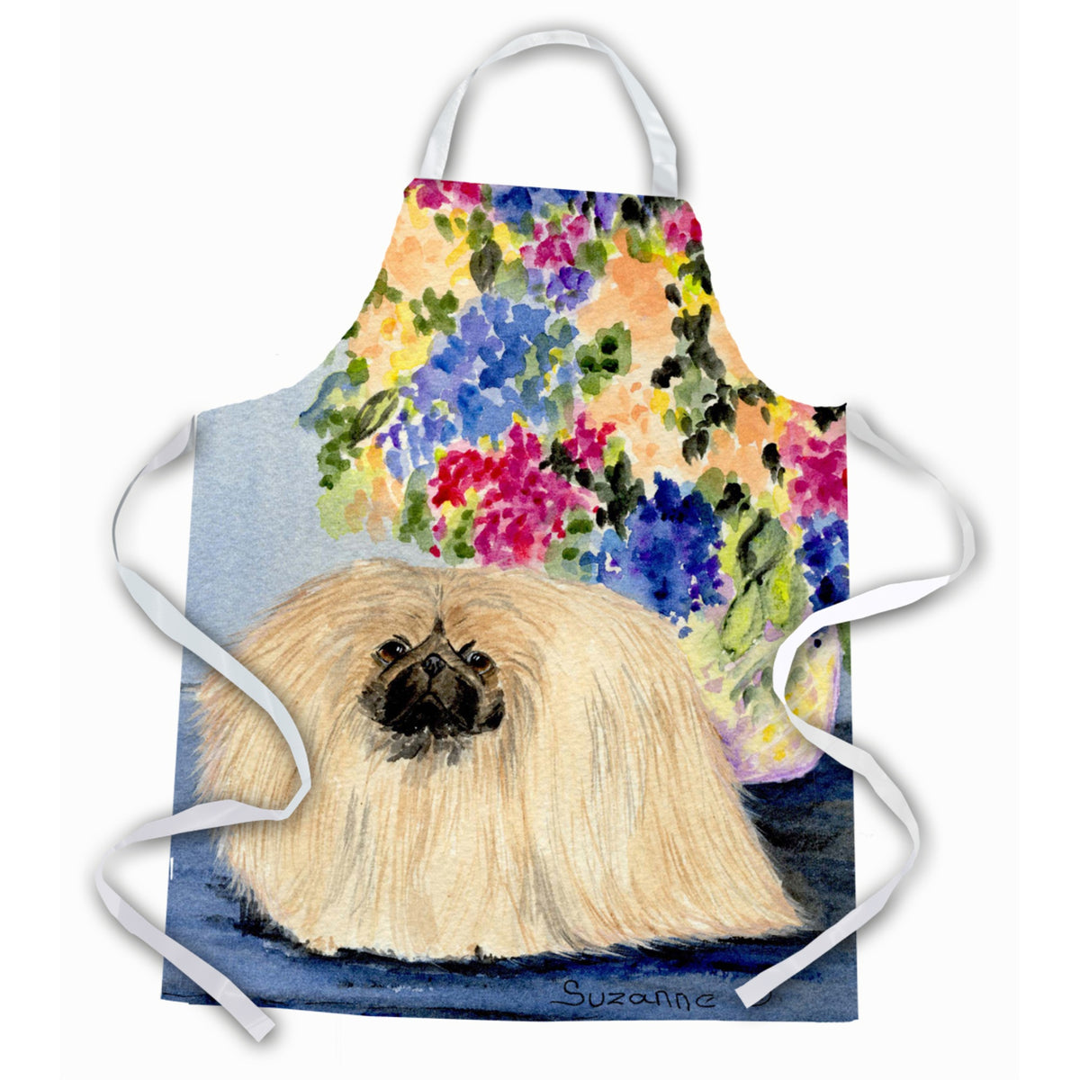 Caroline'S Treasures Ss8315Apron Pekingese Apron, Large, Multicolor