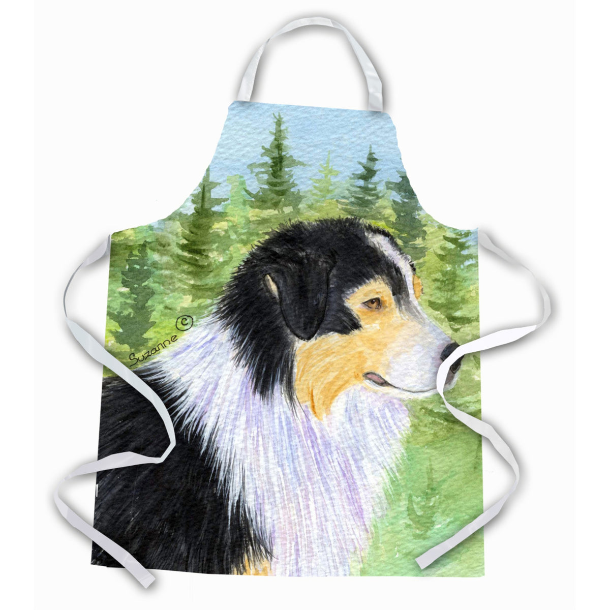Caroline'S Treasures Ss8316Apron Australian Shepherd Apron, Large, Multicolor