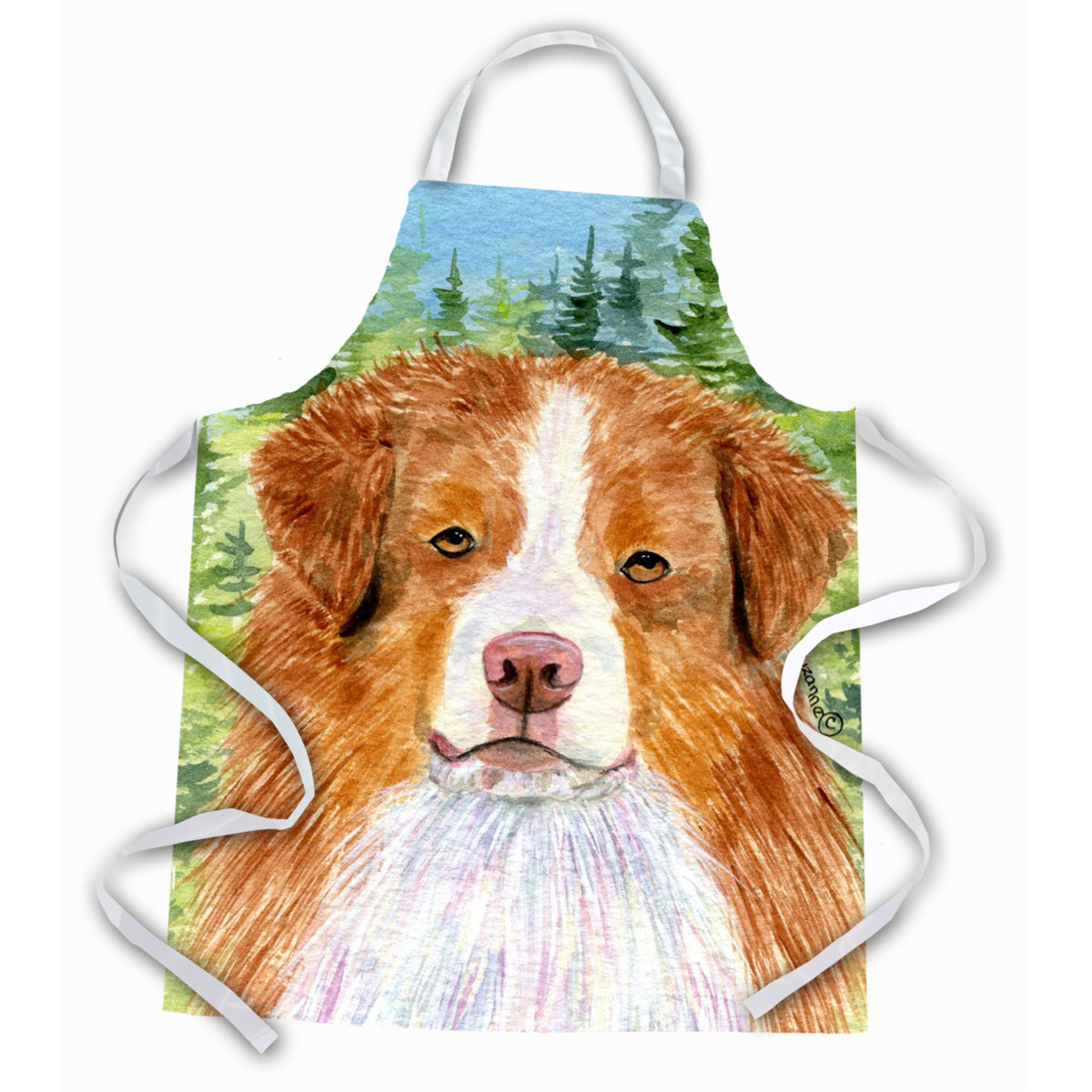 Caroline'S Treasures Ss8317Apron Australian Shepherd Apron, Large, Multicolor