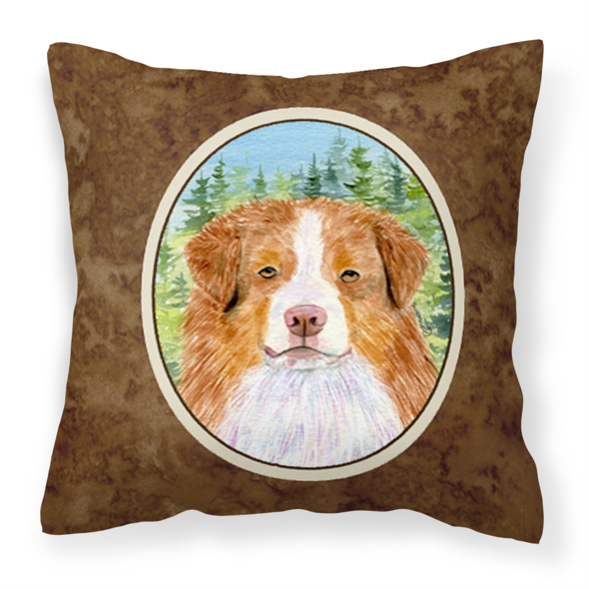 Caroline'S Treasures Ss8317Pw1414 Australian Shepherd Decorative Canvas Fabric Pillow, Large, Multicolor