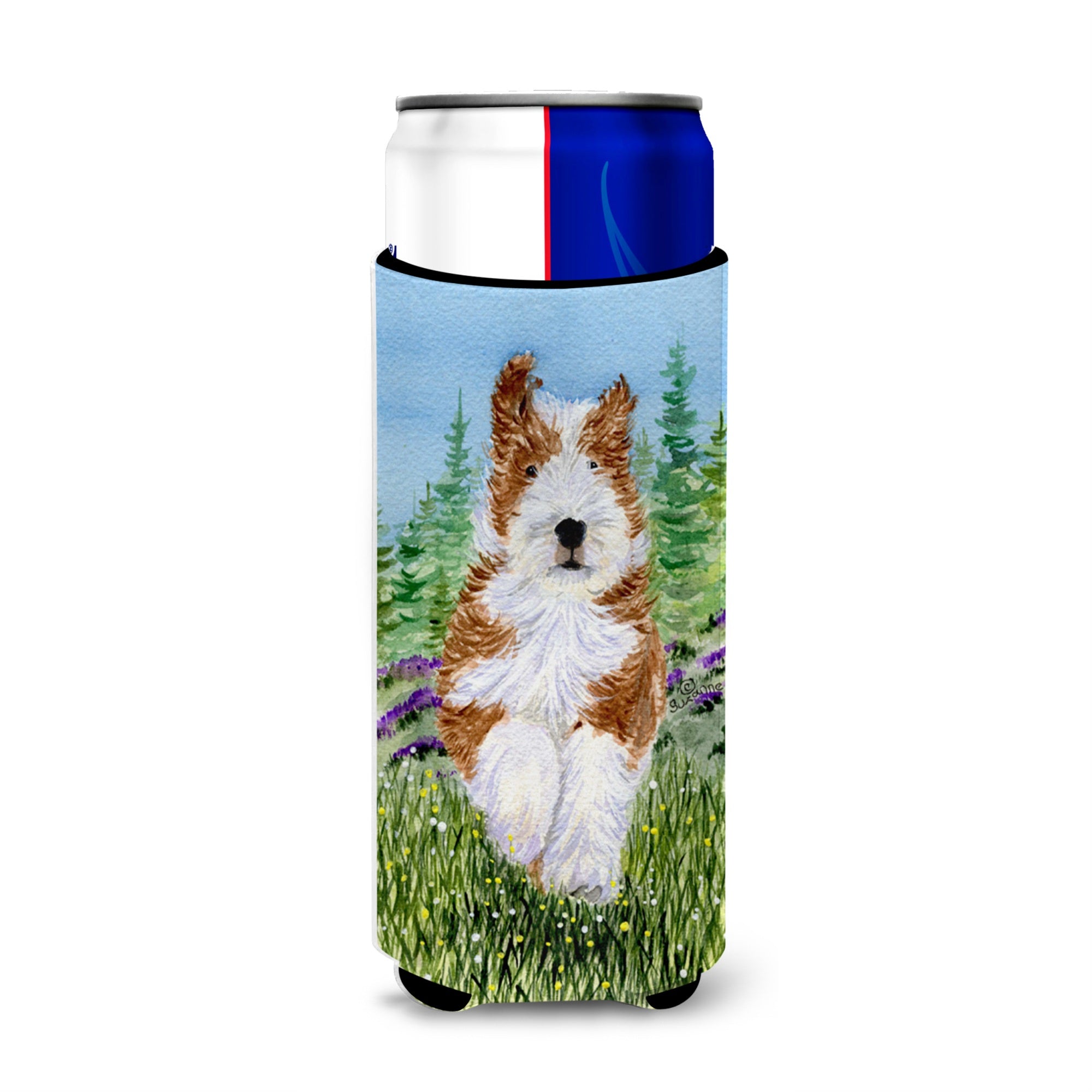 Bearded Collie Ultra Beverage Insulators For Slim Cans Ss8320Muk
