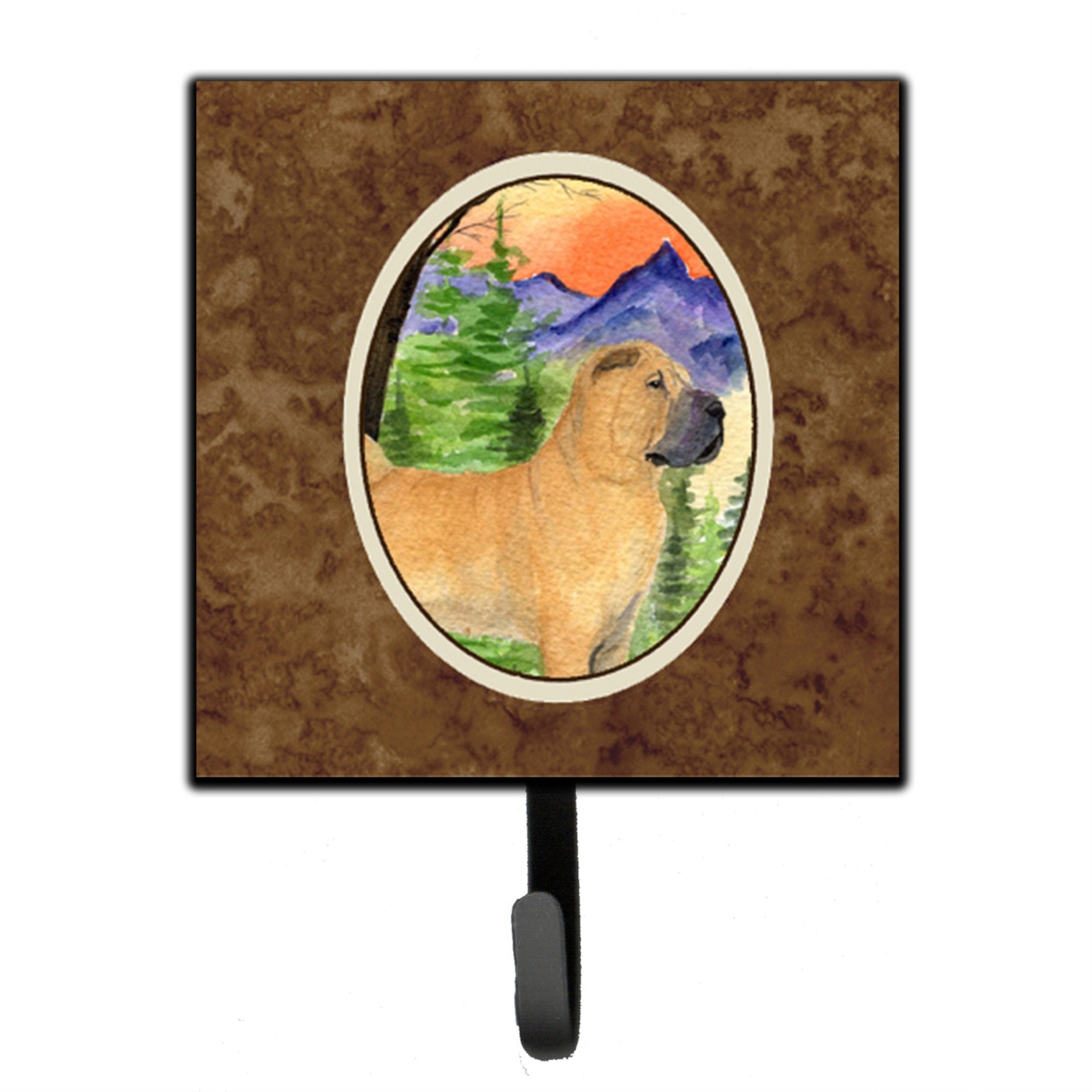 Caroline'S Treasures Ss8324Sh4 Shar Pei Leash Holder Or Key Hook, Small, Multicolor
