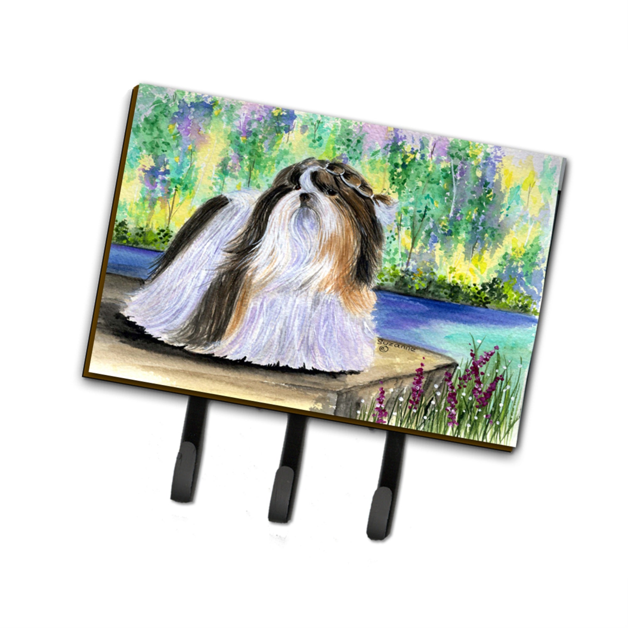 Caroline'S Treasures Ss8329Th68 Shih Tzu Leash Holder Or Key Hook, Large, Multicolor