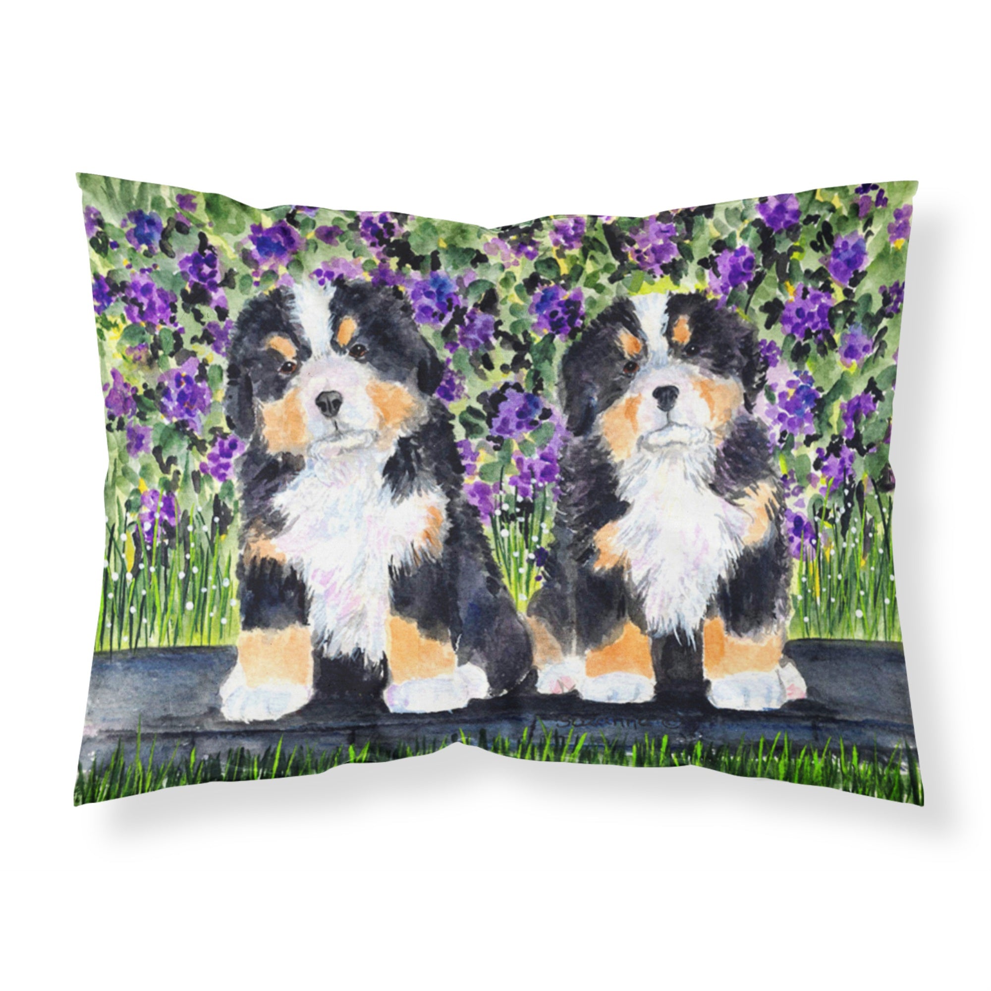 Caroline'S Treasures Ss8334Pillowcase Bernese Mountain Dog Moisture Wicking Fabric Standard Pillowcase, Large, Multicolor